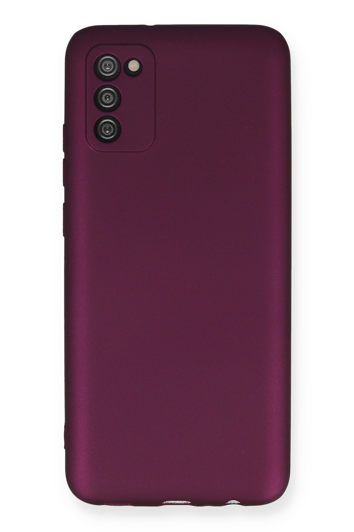 Newface Samsung Galaxy A02S Kılıf Ebruli Lansman Silikon - Pembe-Lila