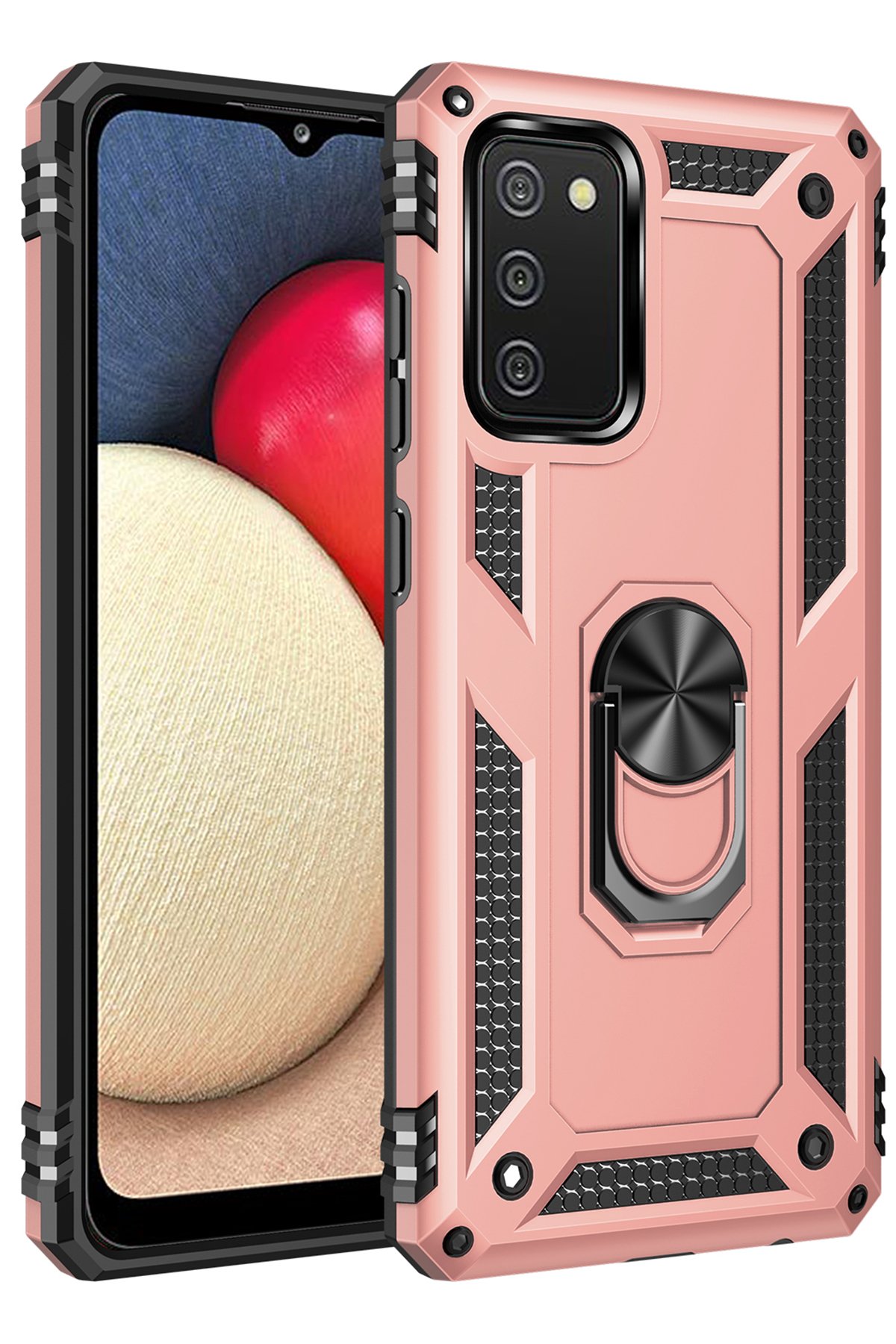 Newface Samsung Galaxy A03S Kılıf Nano içi Kadife Silikon - Mavi