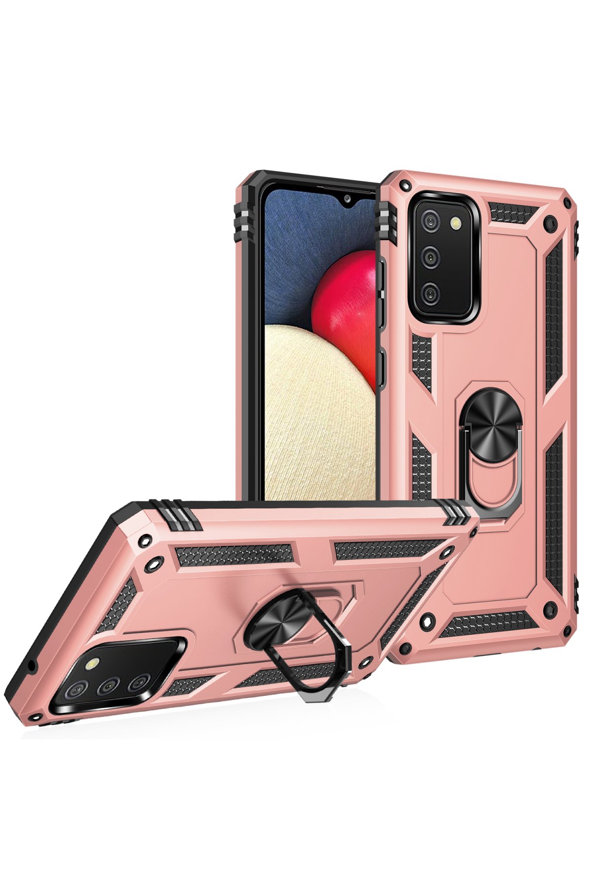 Newface Samsung Galaxy A03S Kılıf Nano içi Kadife Silikon - Mavi