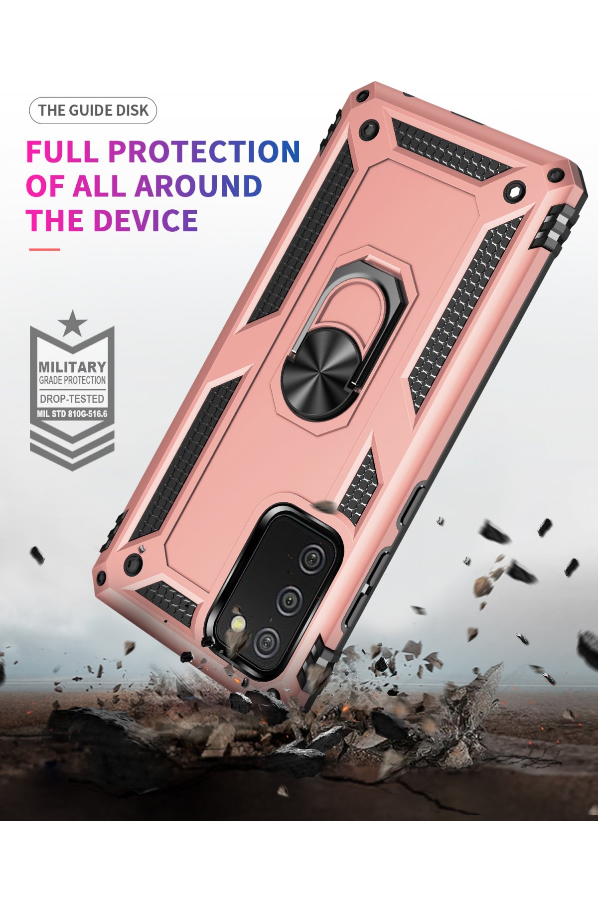 Newface Samsung Galaxy A03S Kılıf Nano içi Kadife Silikon - Mavi