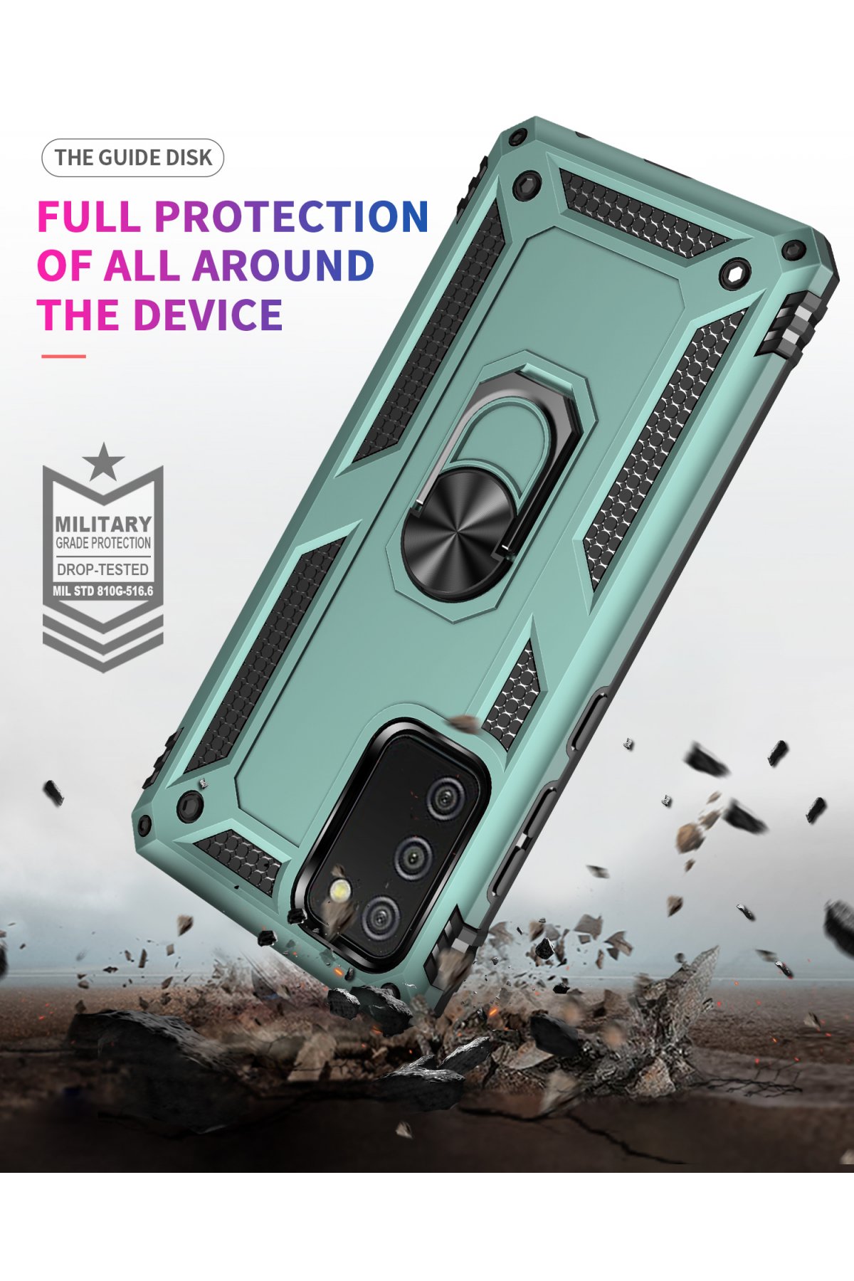 Newface Samsung Galaxy A02S Kılıf Auto Focus Karbon Kapak - Kahverengi