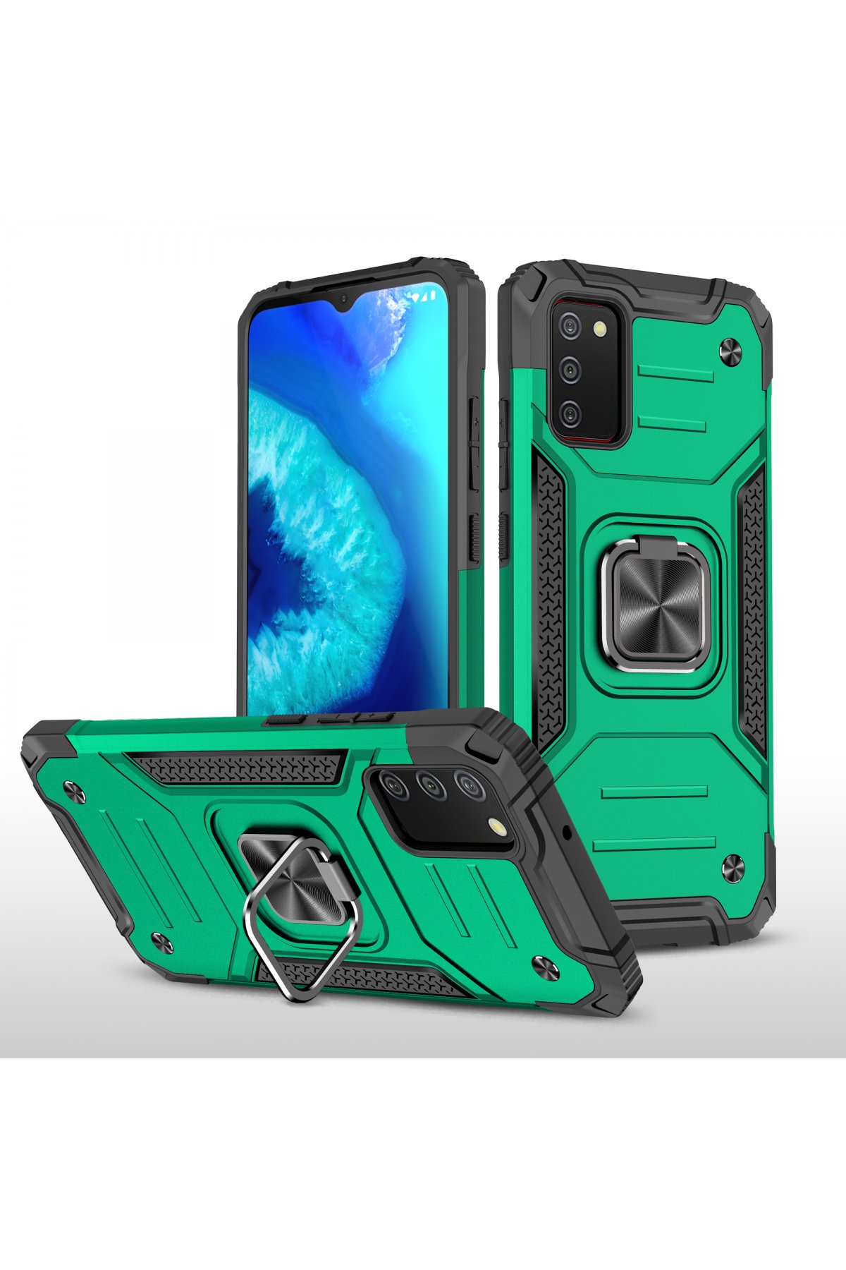 Newface Samsung Galaxy A02S Kılıf Color Lens Silikon - Lacivert