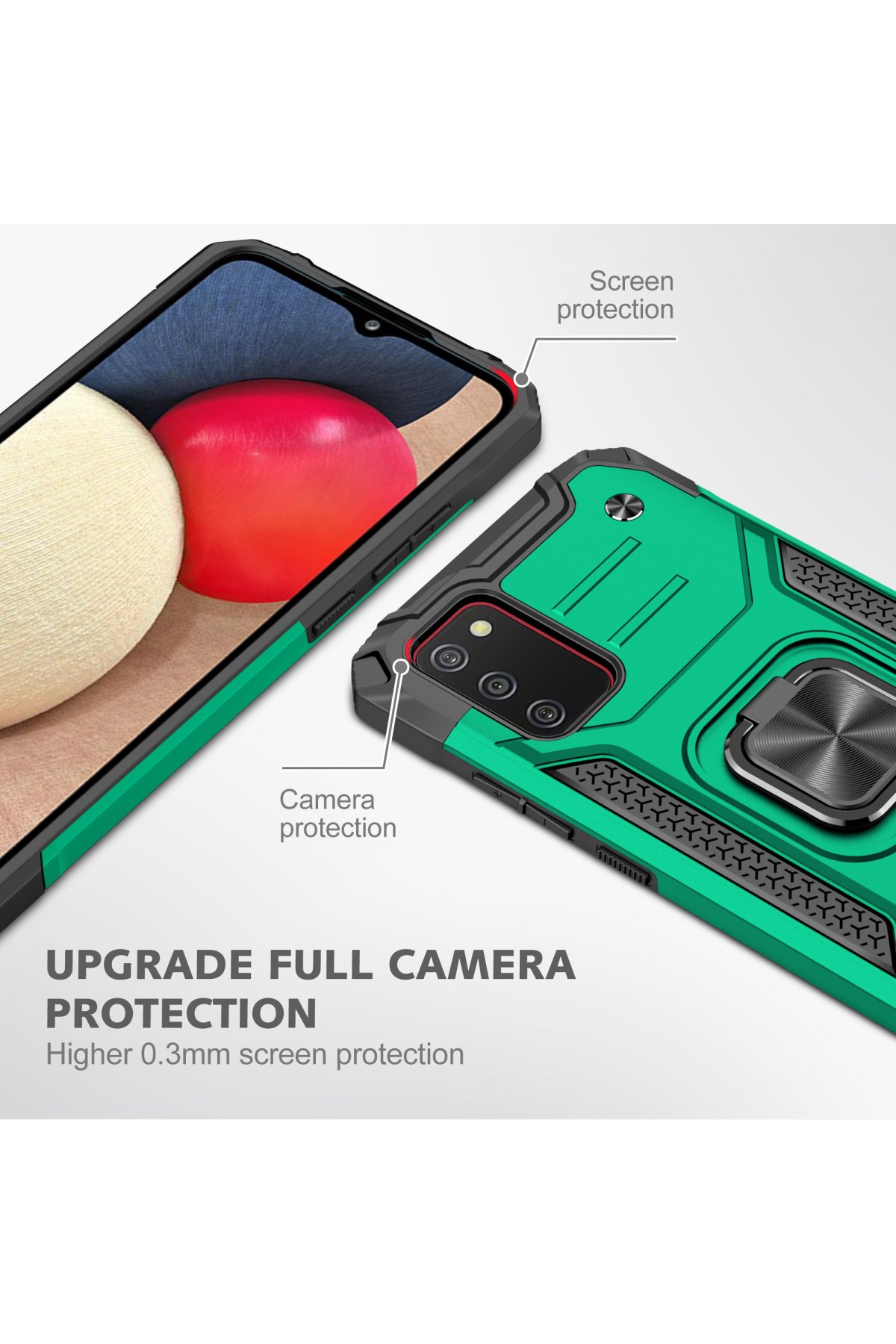 Newface Samsung Galaxy A02S Kılıf Color Lens Silikon - Lacivert