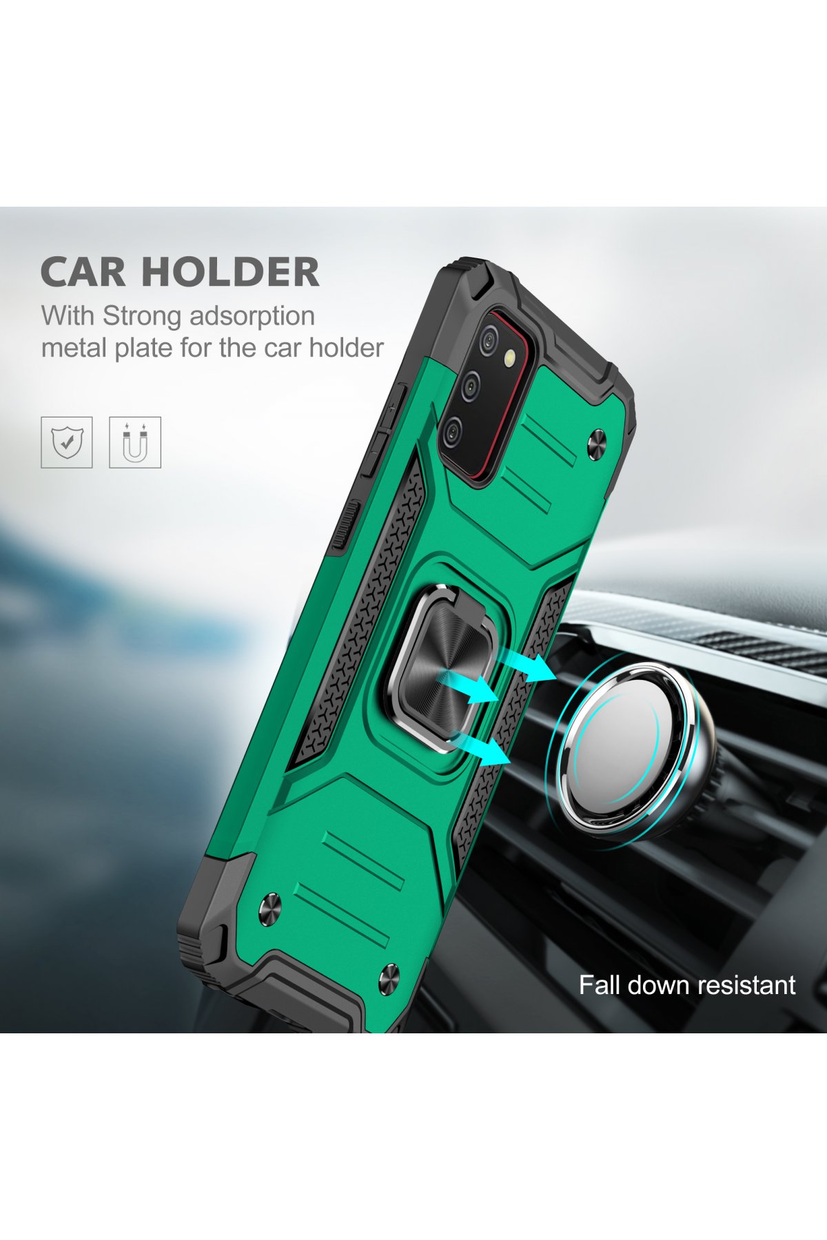 Newface Samsung Galaxy A02S Kılıf Color Lens Silikon - Lacivert