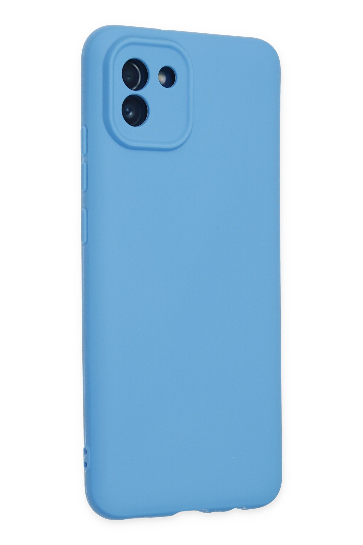 Newface Samsung Galaxy A03 Kılıf Nano içi Kadife Silikon - Gri