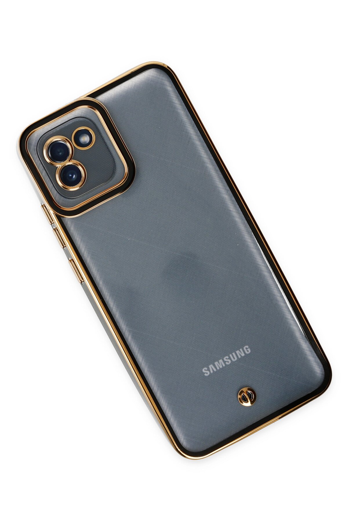 Newface Samsung Galaxy A03 Kılıf Sofya Yüzüklü Silikon Kapak - Siyah