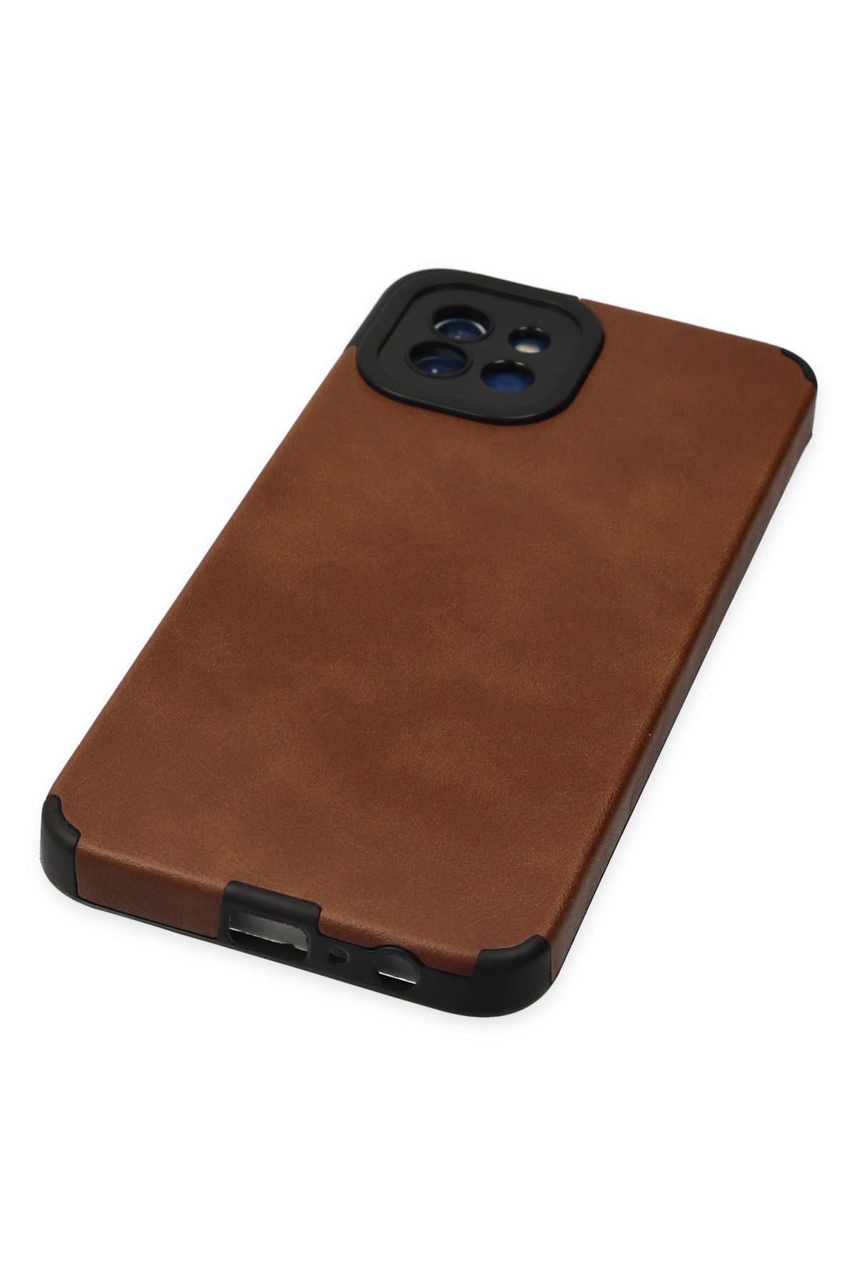 Newface Samsung Galaxy A03 Kılıf Pars Lens Yüzüklü Silikon - Lacivert