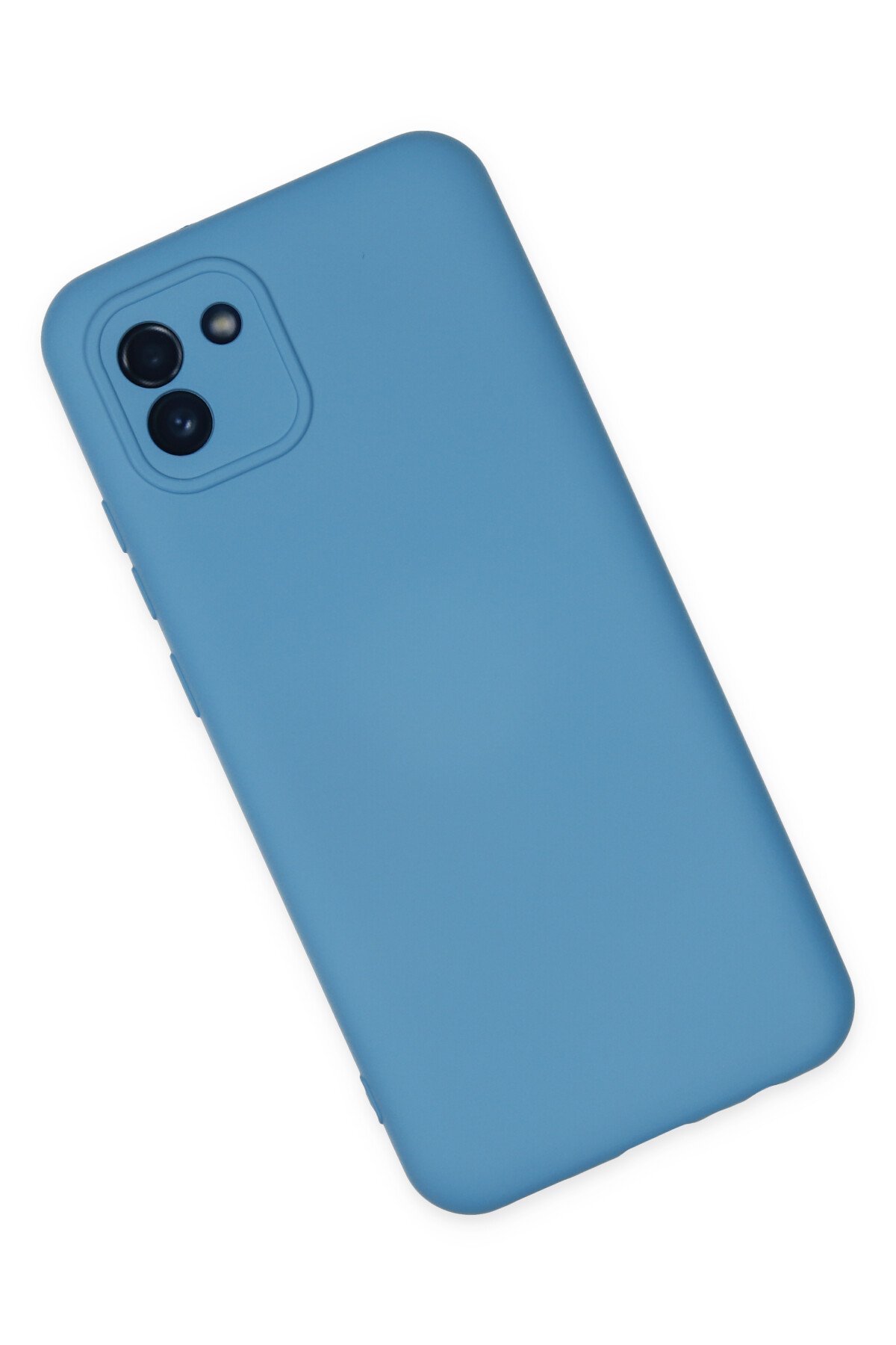 Newface Samsung Galaxy A03 Kılıf Nano içi Kadife Silikon - Lila