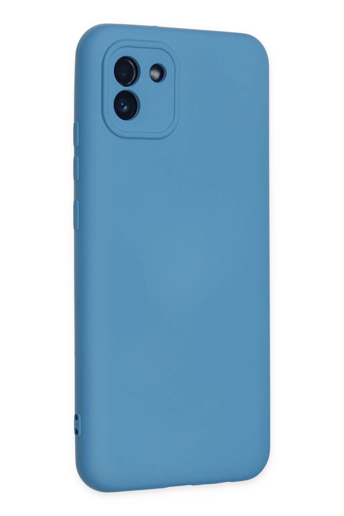 Newface Samsung Galaxy A03 Kılıf Nano içi Kadife Silikon - Lila