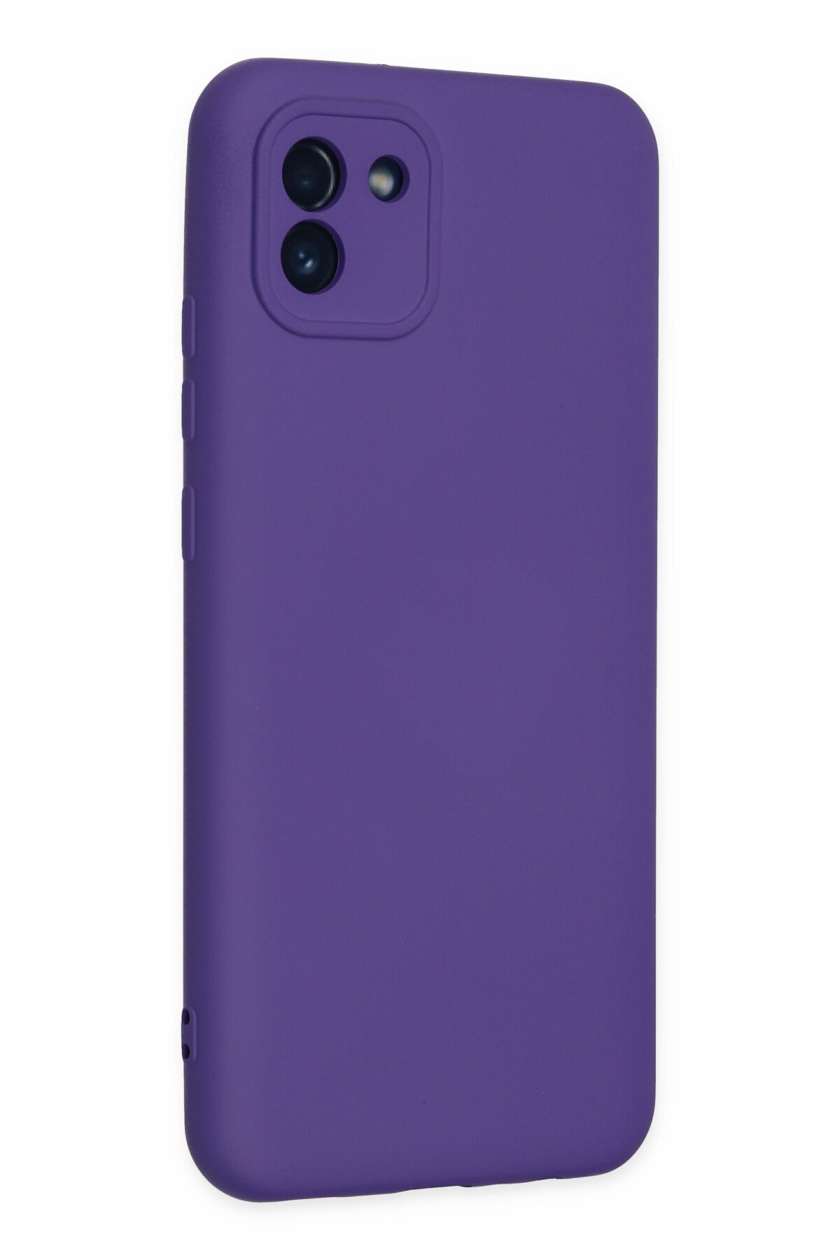 Newface Samsung Galaxy A03 Kılıf Mega Standlı Silikon - Mavi