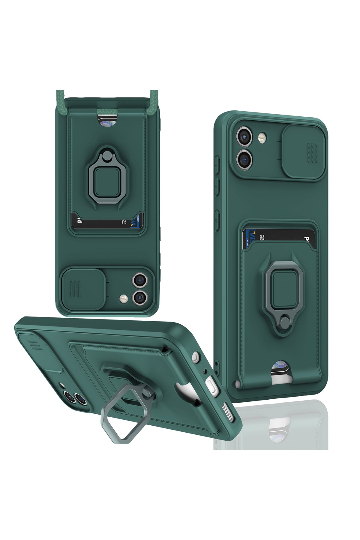 Newface Samsung Galaxy A03 Kılıf Nano içi Kadife Silikon - Gri