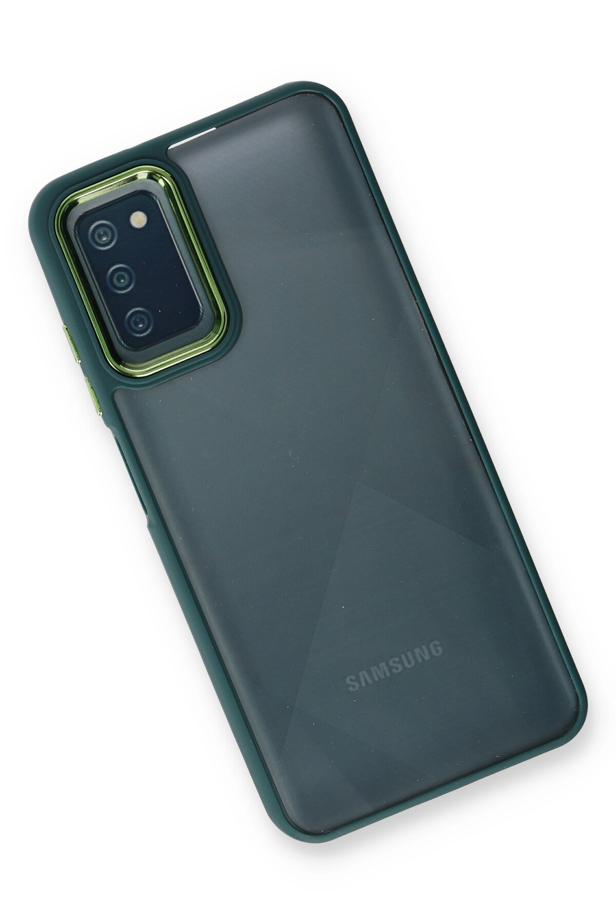 Newface Samsung Galaxy A03S Kılıf Loop Deri Silikon - Kahverengi