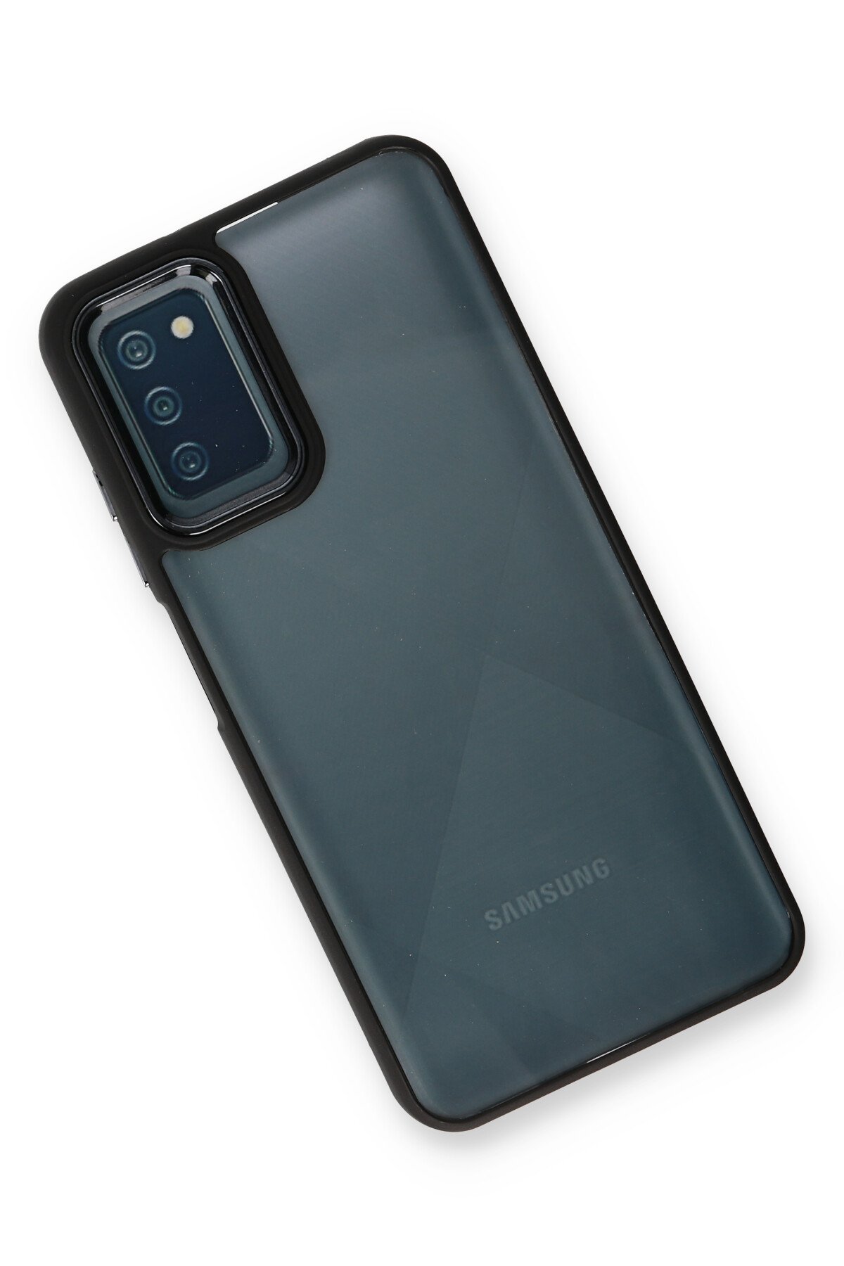 Newface Samsung Galaxy A03S Kılıf Nano içi Kadife Silikon - Turuncu
