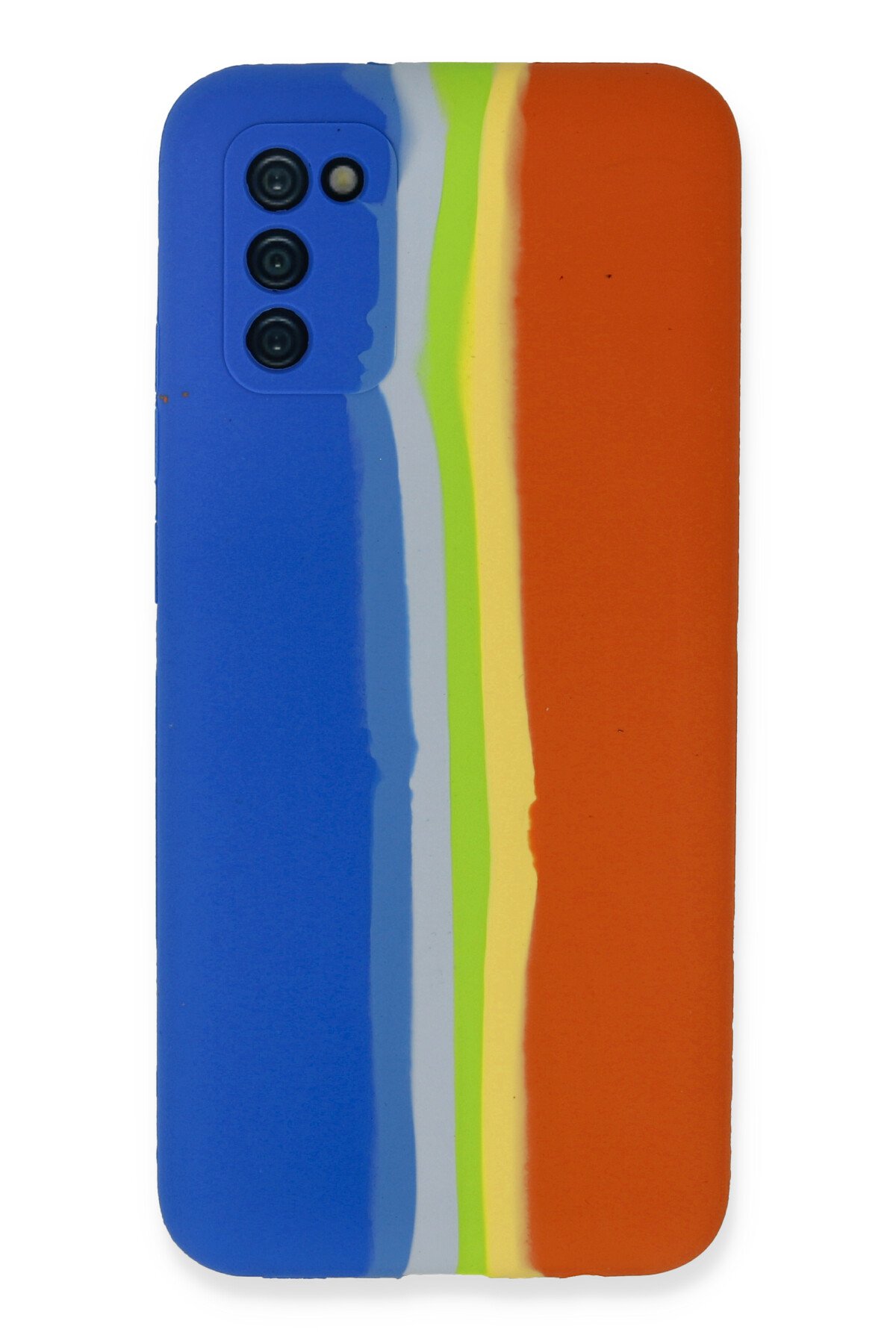 Newface Samsung Galaxy A03S Kılıf Glass Kapak - Lila
