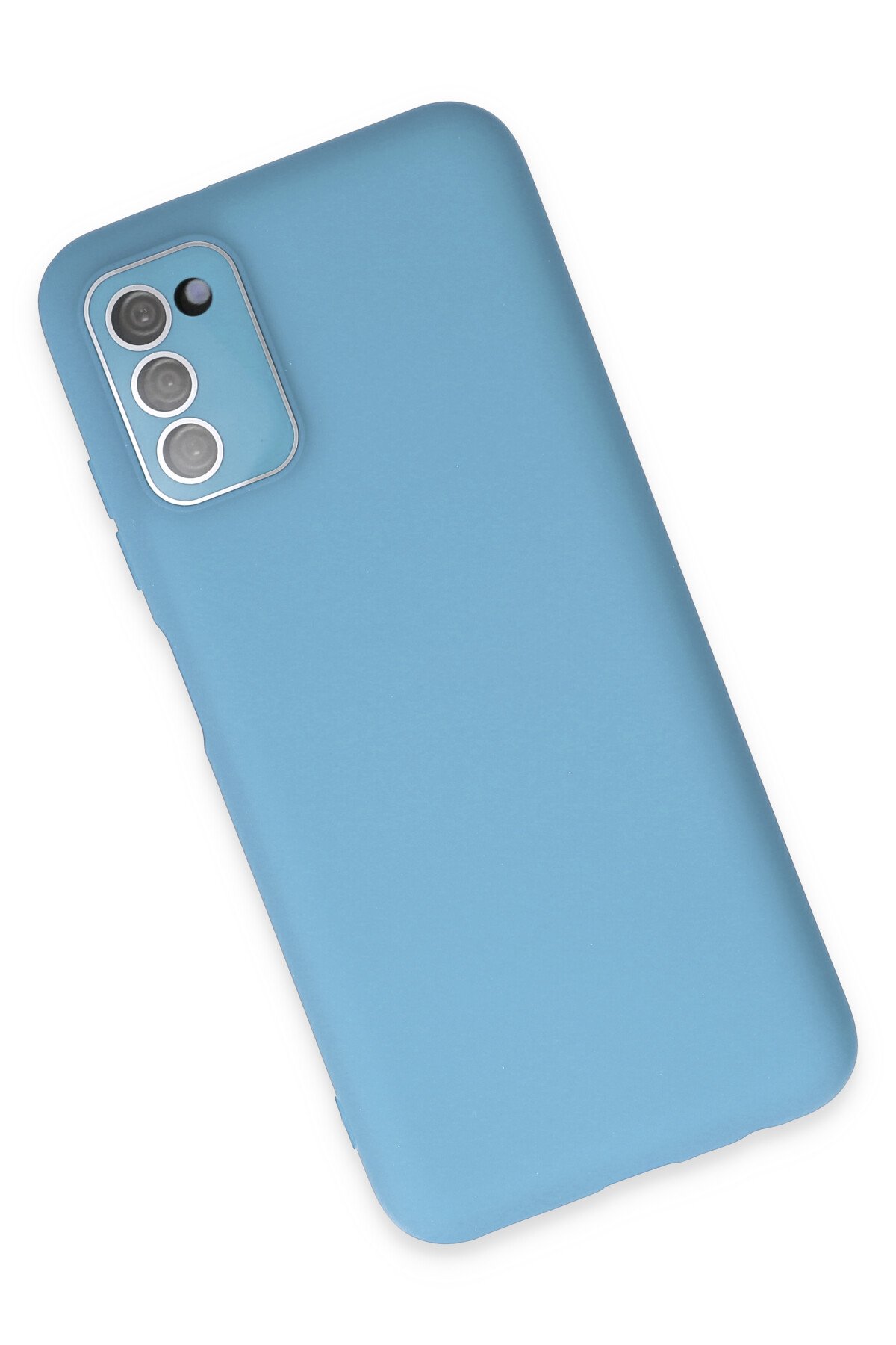 Newface Samsung Galaxy A03S Kılıf Esila Silikon - Su Yeşili