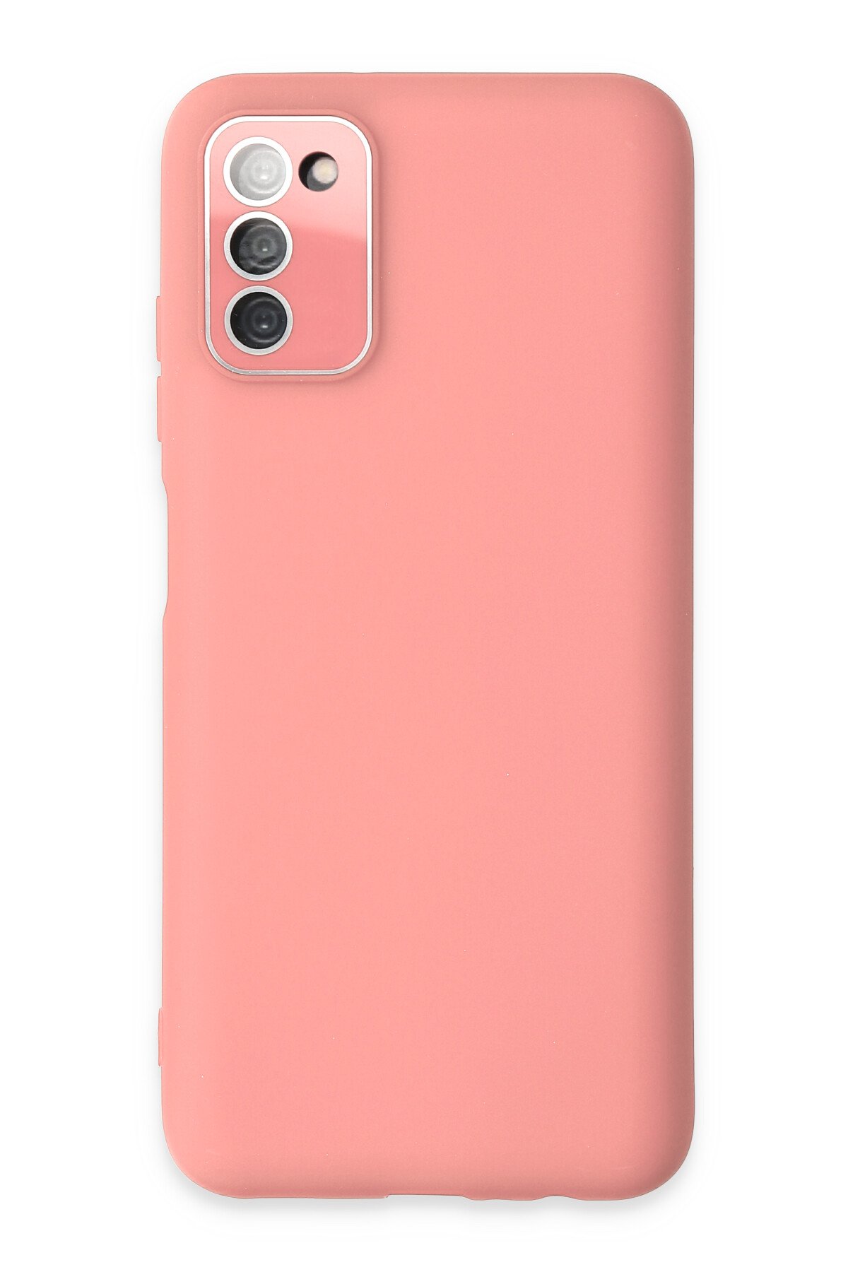 Newface Samsung Galaxy A03S Kılıf Ebruli Lansman Silikon - Pembe-Lila