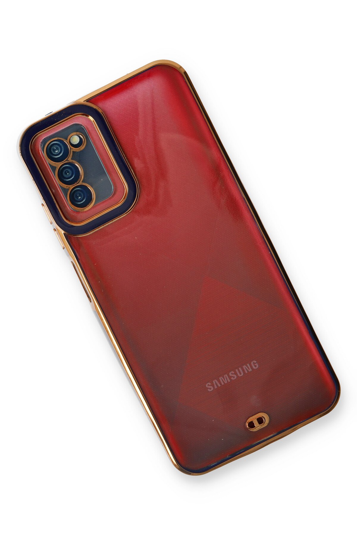 Newface Samsung Galaxy A02S Kılıf Pars Lens Yüzüklü Silikon - Siyah