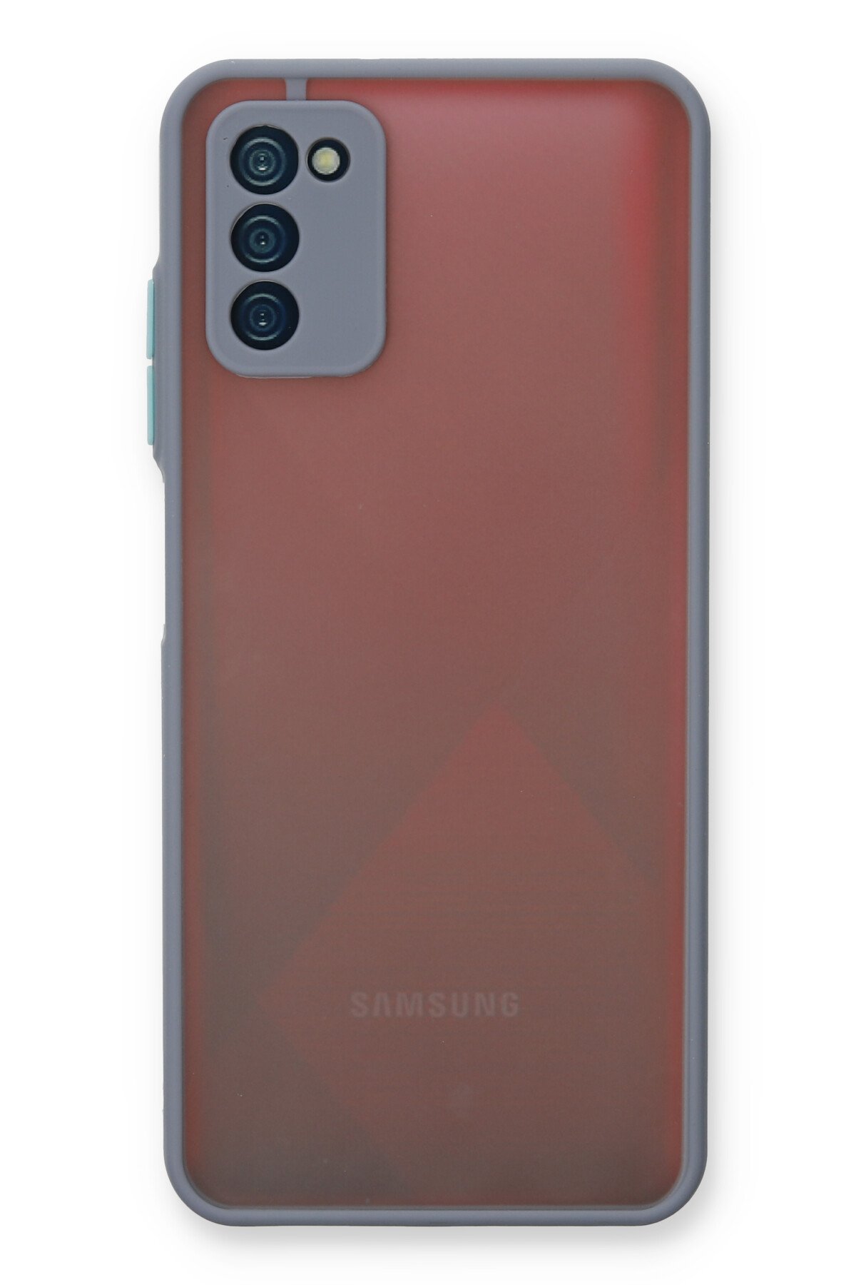 Newface Samsung Galaxy A03S Kılıf Loop Deri Silikon - Siyah