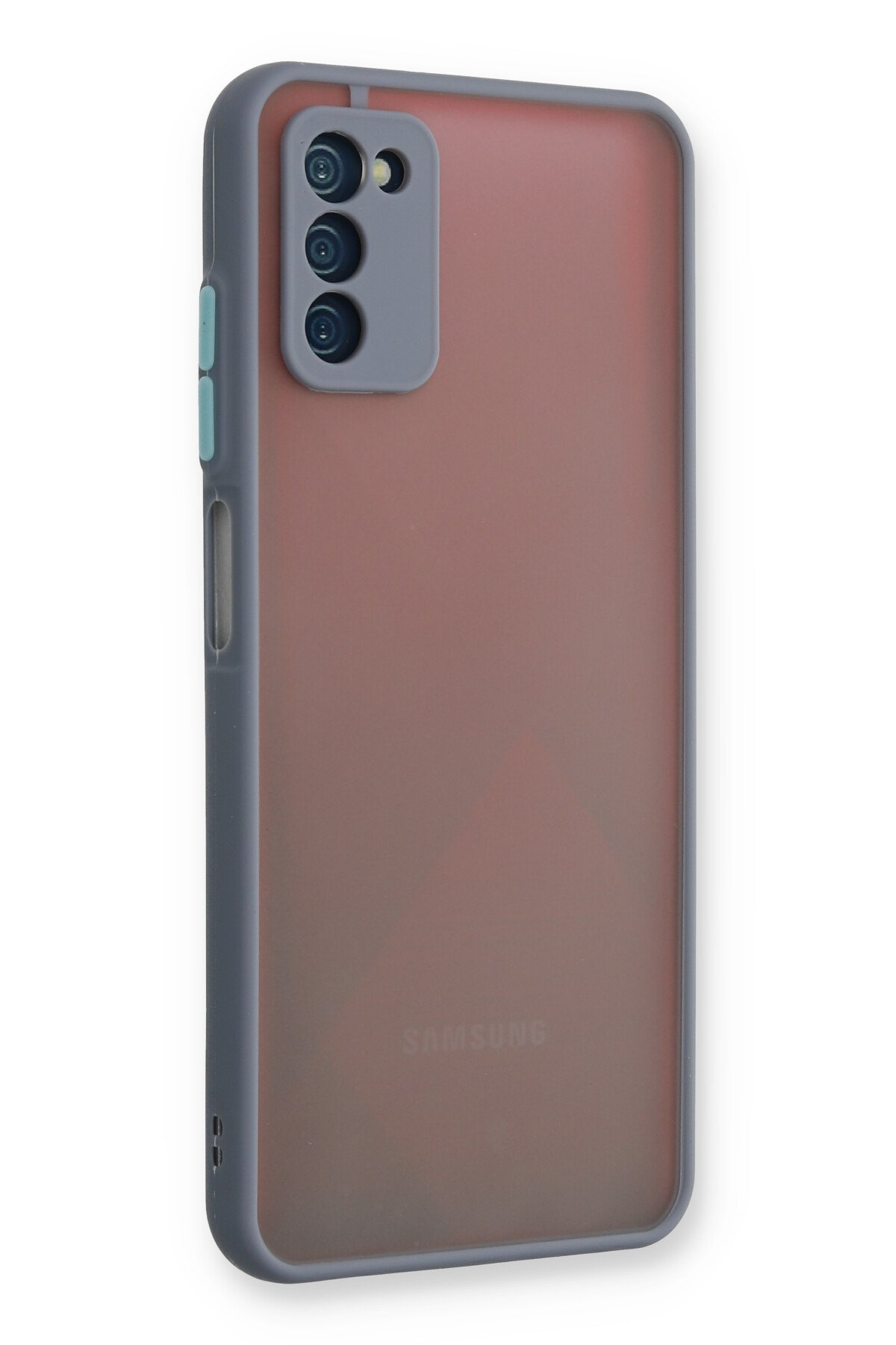 Newface Samsung Galaxy A03S Kılıf Loop Deri Silikon - Siyah