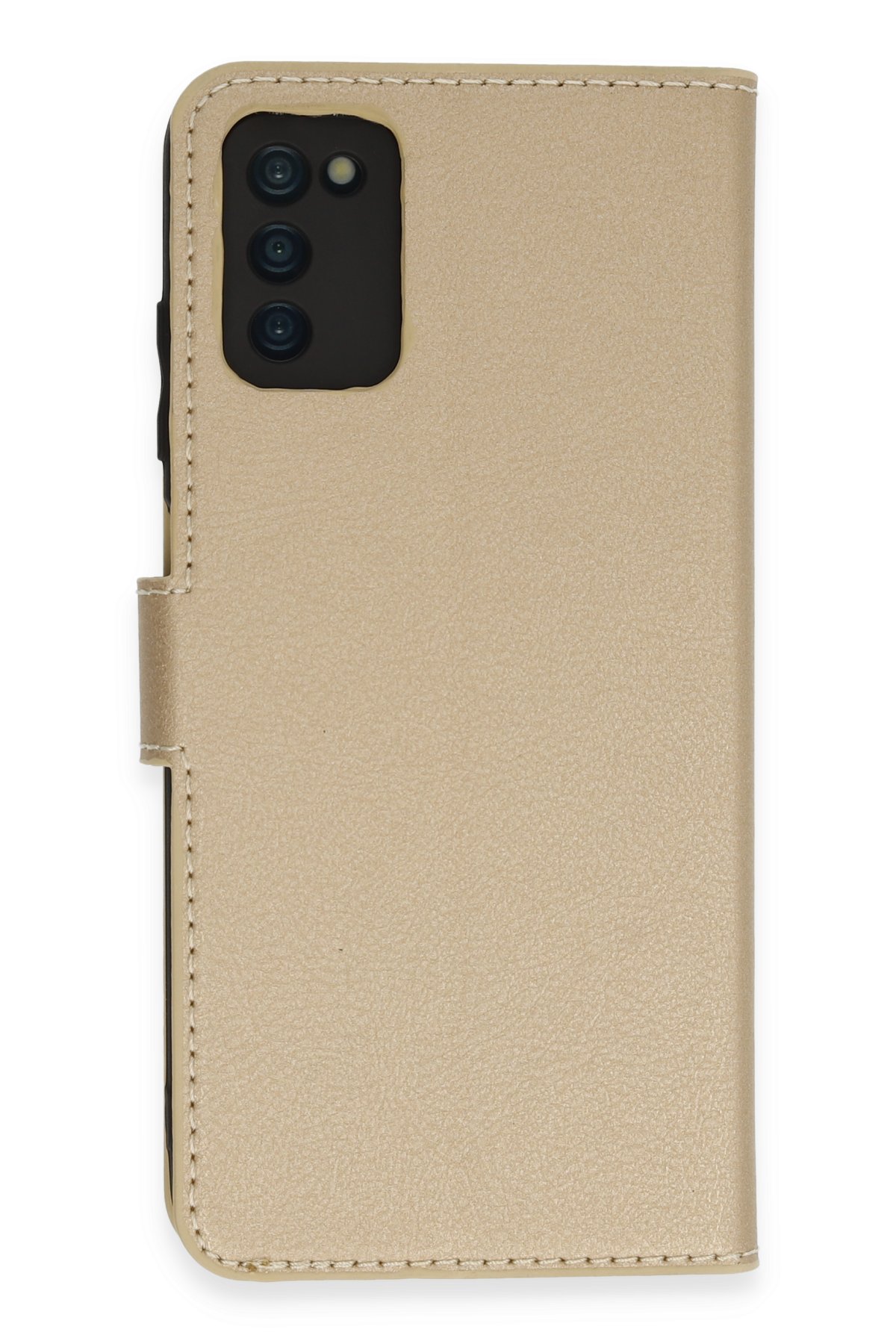 Newface Samsung Galaxy A03S Kılıf Loop Deri Silikon - Yeşil
