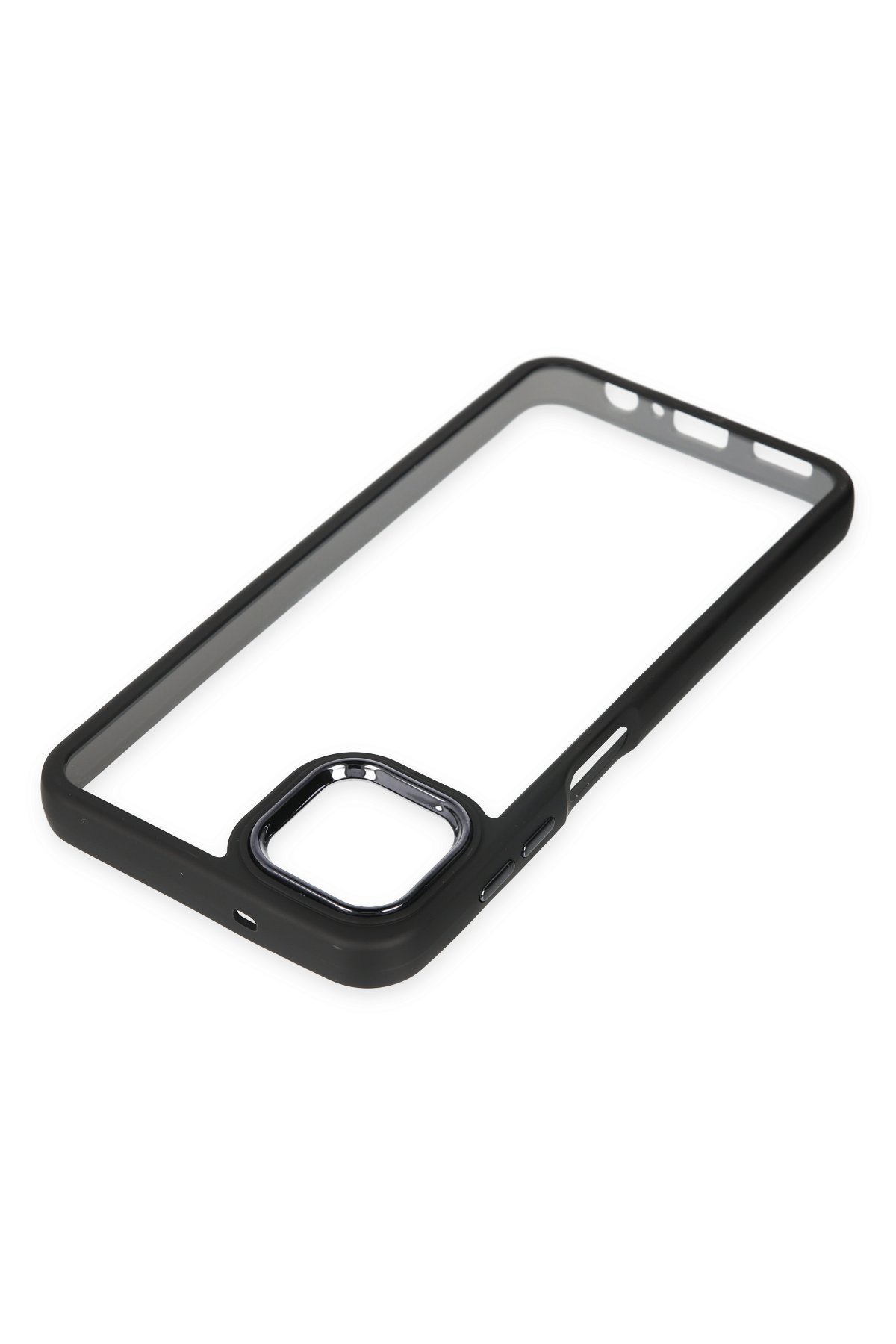 Newface Samsung Galaxy A04 Kılıf Montreal Yüzüklü Silikon Kapak - Lacivert