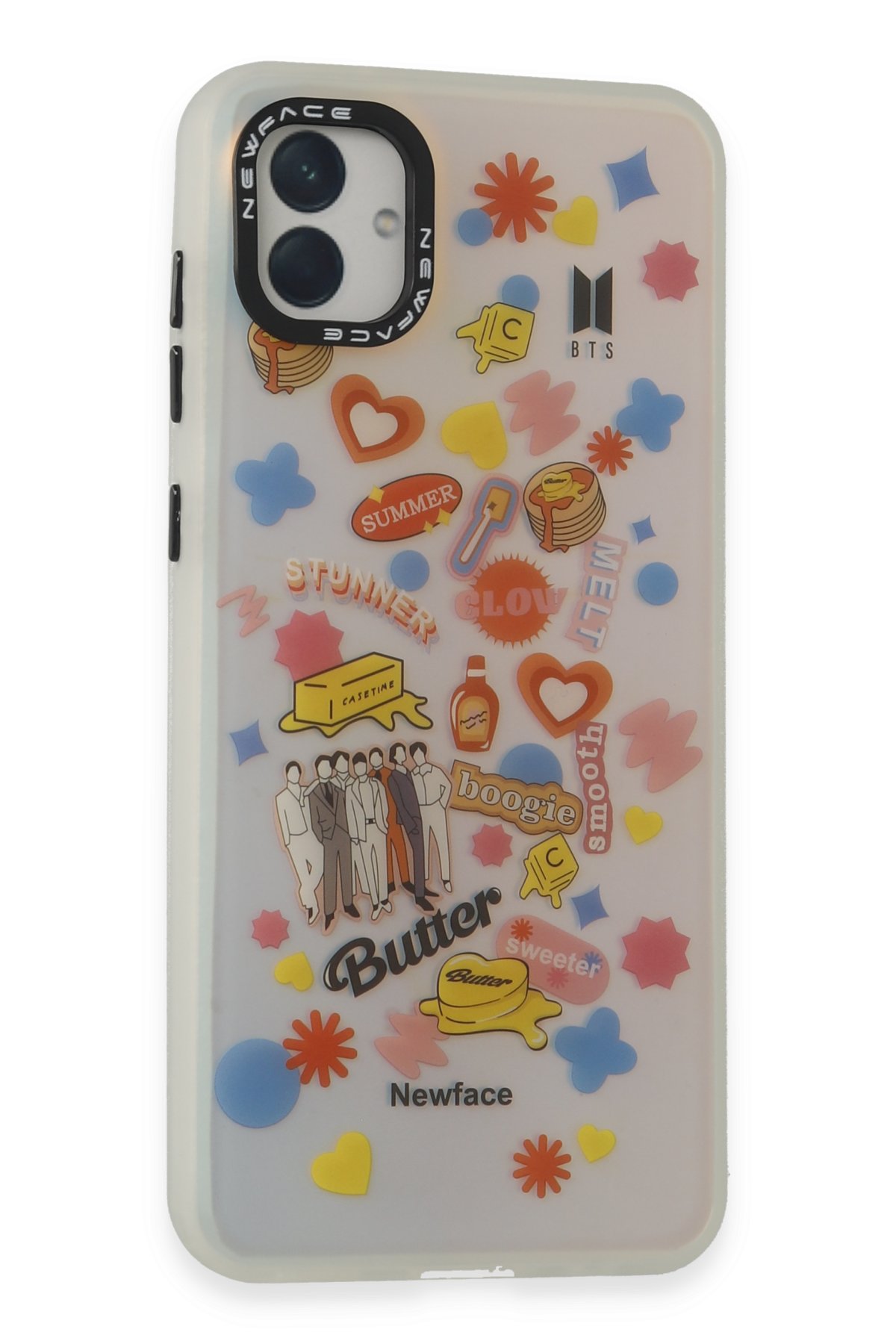 Newface Samsung Galaxy A04 Kılıf Montreal Yüzüklü Silikon Kapak - Siyah