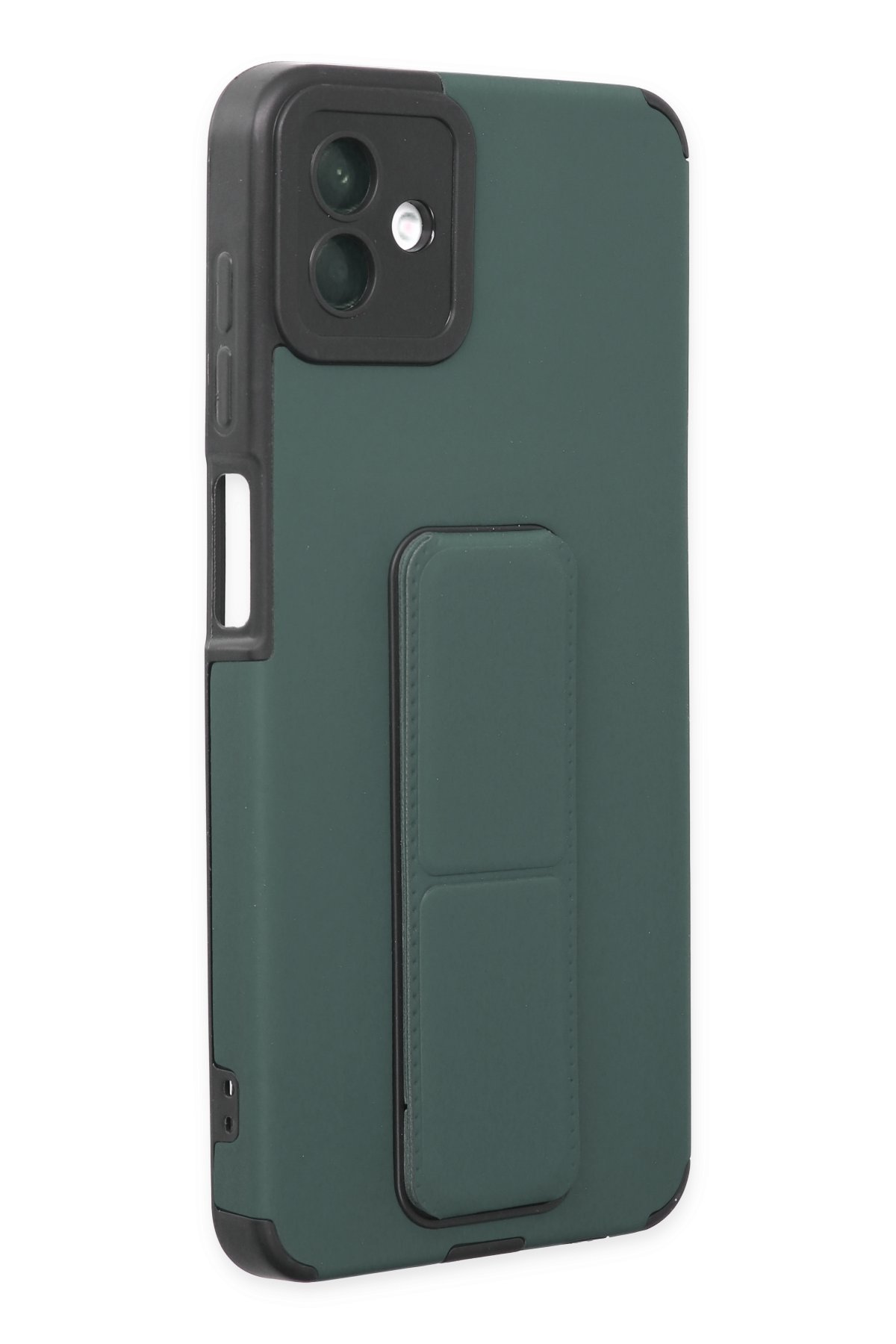 Newface Samsung Galaxy A04 Kılıf Montreal Yüzüklü Silikon Kapak - Lacivert