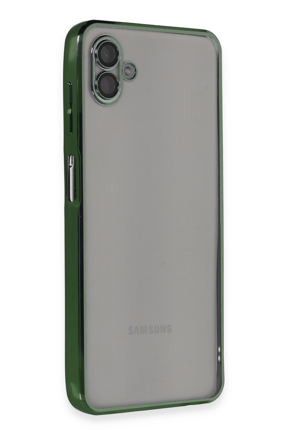 Newface Samsung Galaxy A04 Kılıf Optimum Silikon - Koyu Yeşil