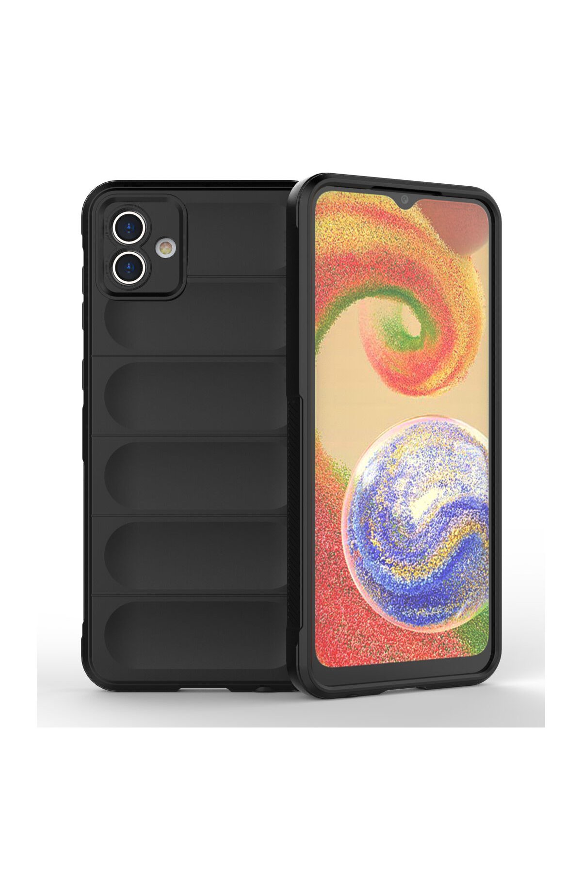 Newface Samsung Galaxy A04E Kılıf Nano içi Kadife Silikon - Koyu Yeşil