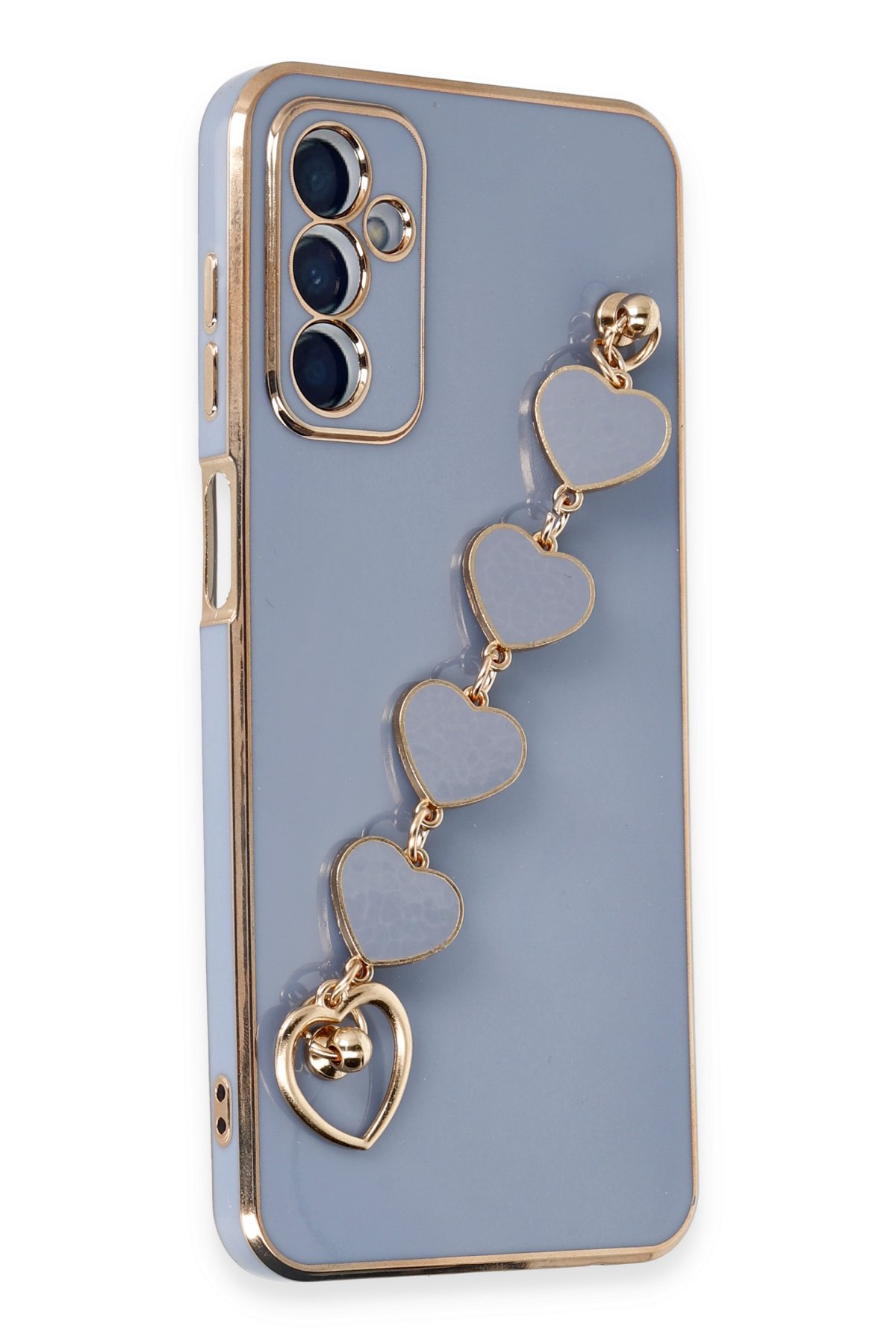 Newface Samsung Galaxy A04S Kılıf Pars Lens Yüzüklü Silikon - Kırmızı