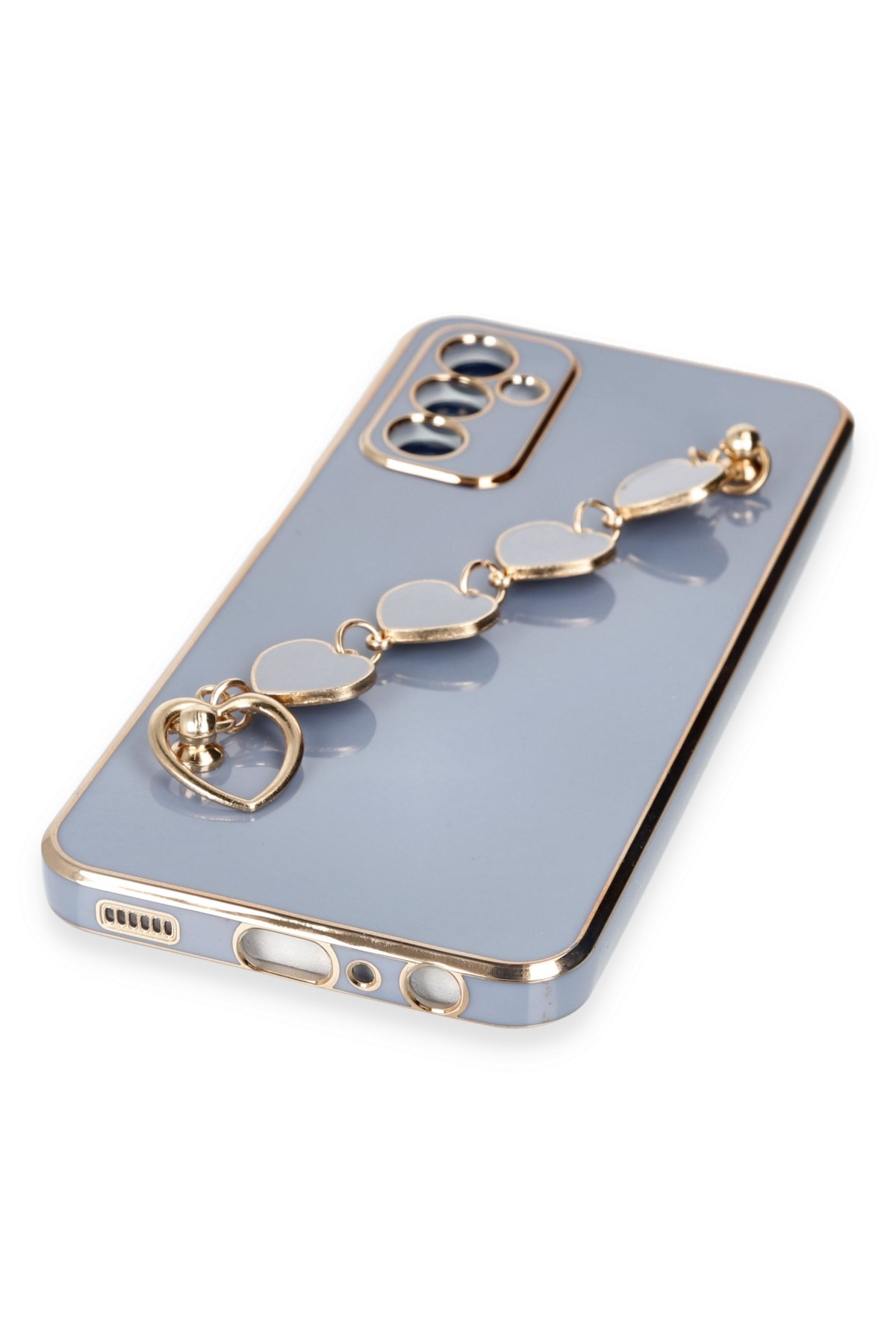 Newface Samsung Galaxy A04S Kılıf Pars Lens Yüzüklü Silikon - Kırmızı