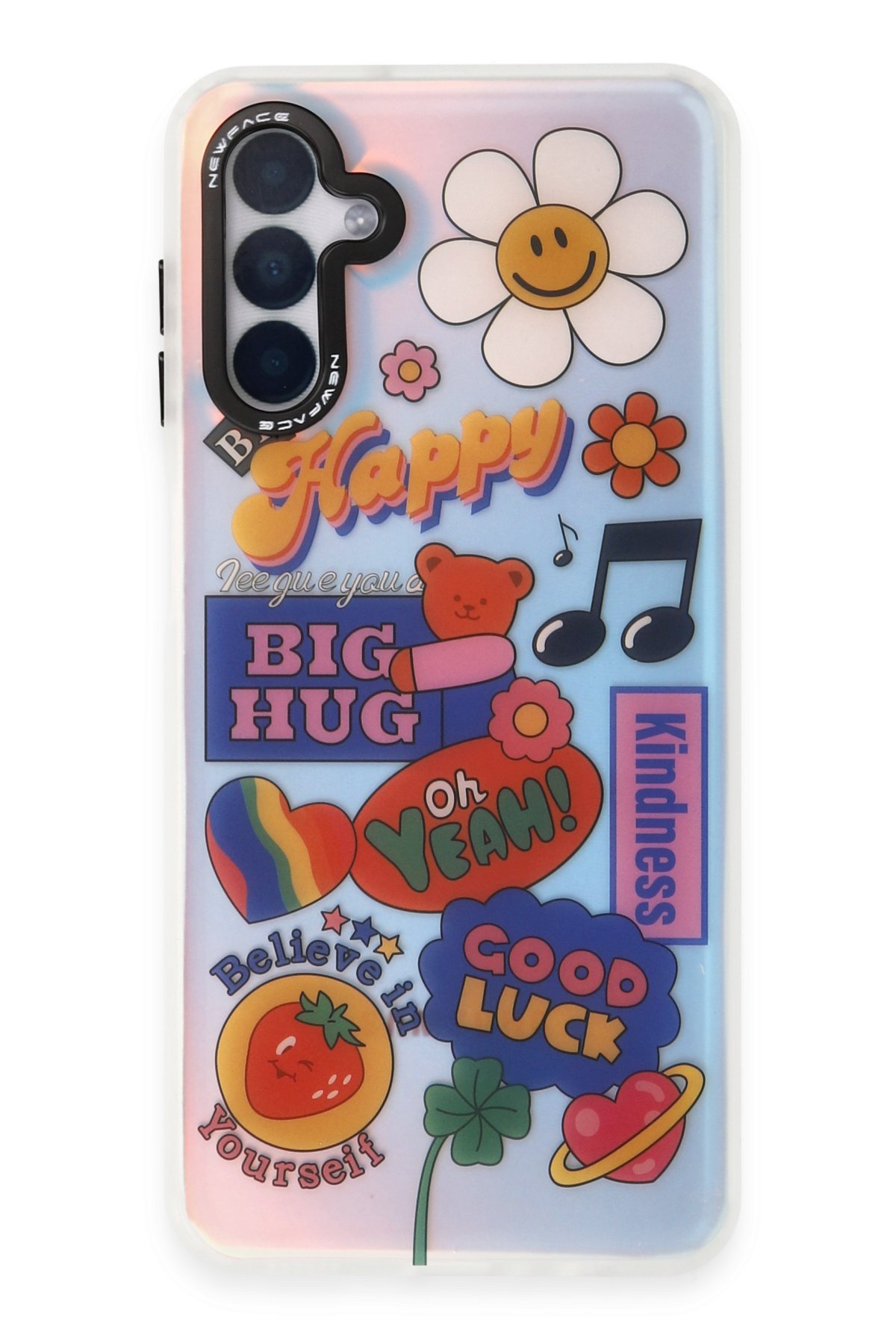 Newface Samsung Galaxy A04S Kılıf Pars Lens Yüzüklü Silikon - Yeşil