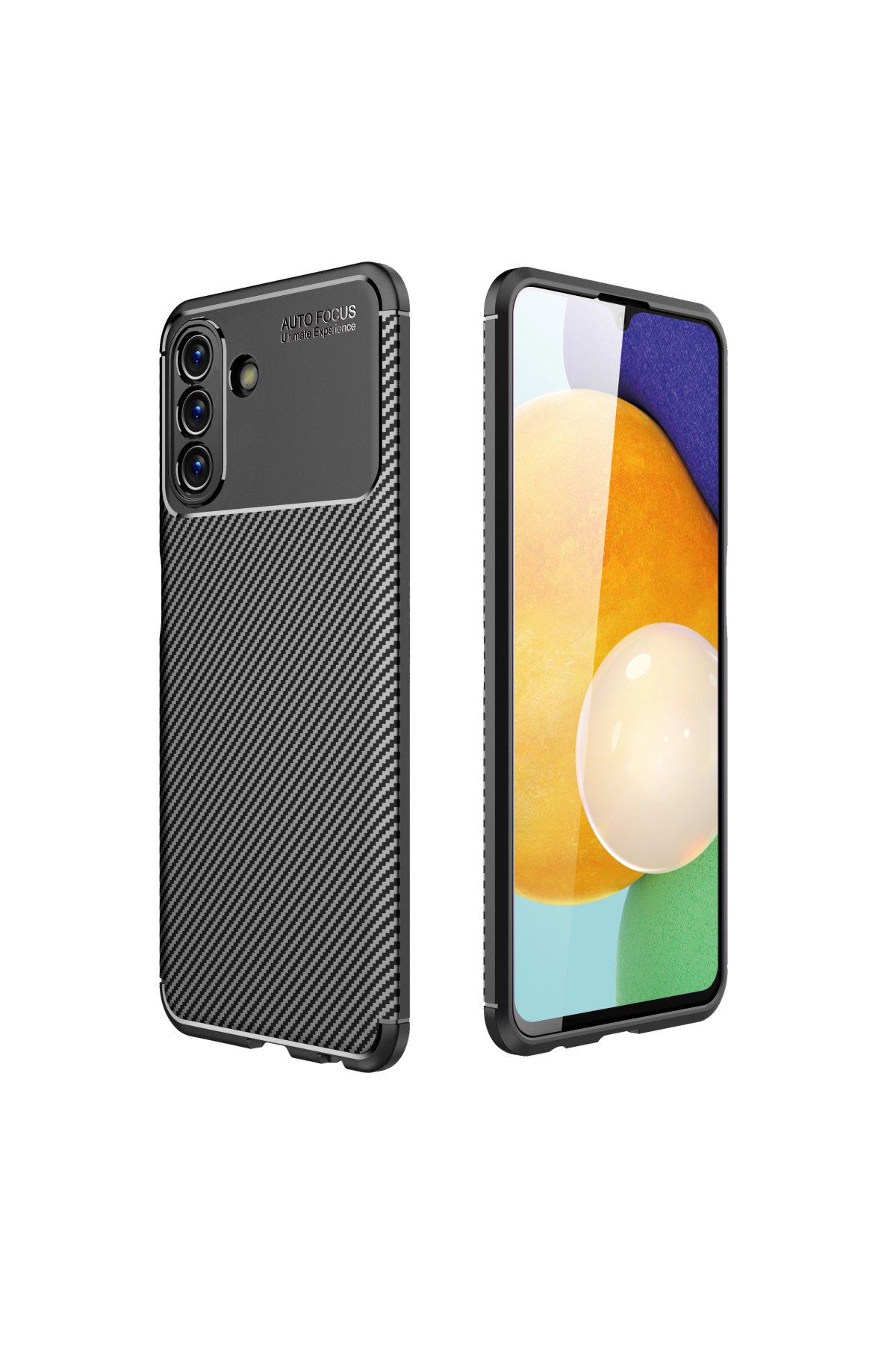 Newface Samsung Galaxy A04S Kılıf Sofya Yüzüklü Silikon Kapak - Lacivert