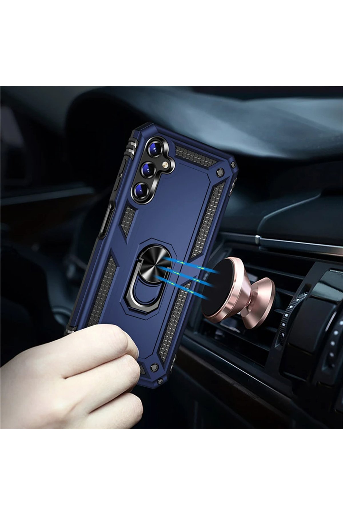 Newface Samsung Galaxy A04S Kılıf Elegant Kapak - Pudra