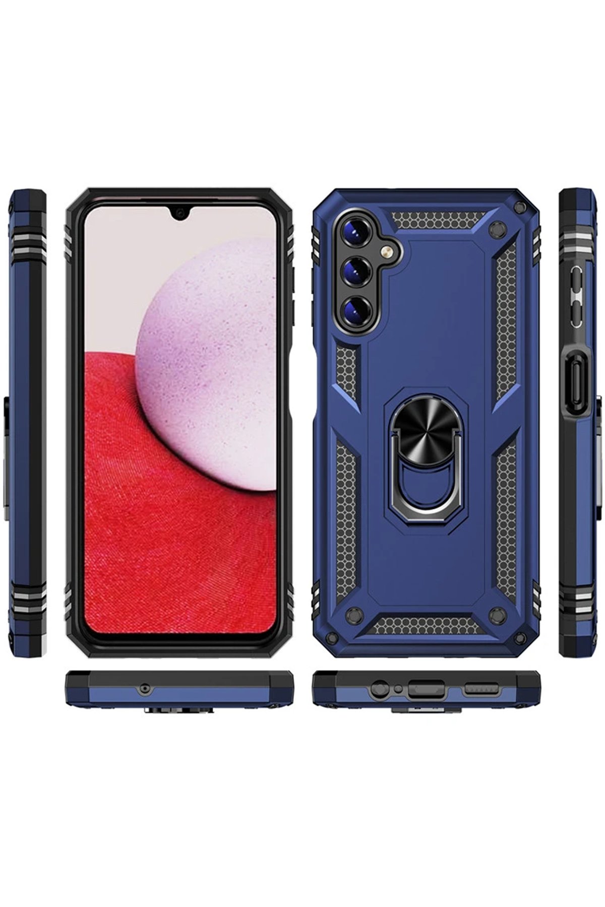 Newface Samsung Galaxy A04S Kılıf Elegant Kapak - Pudra