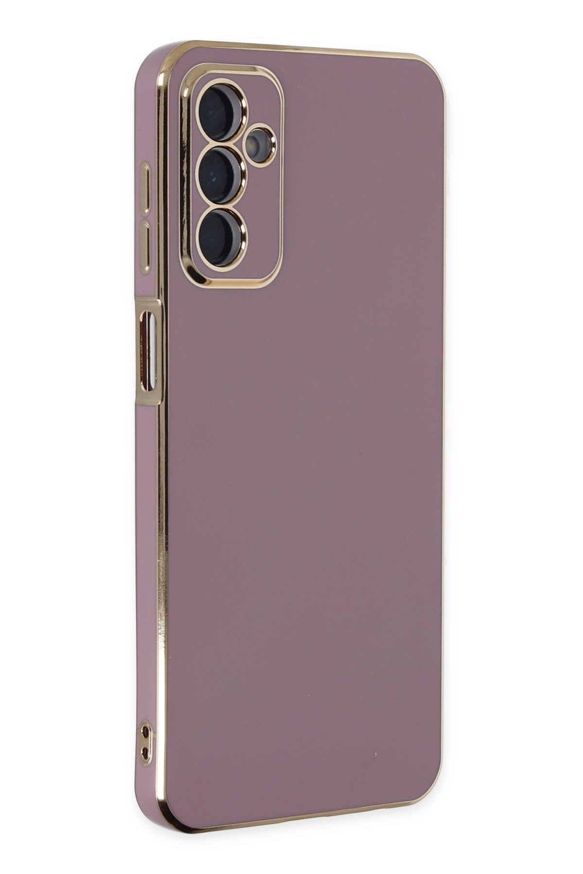 Newface Samsung Galaxy A04S Kılıf Sofya Yüzüklü Silikon Kapak - Gümüş