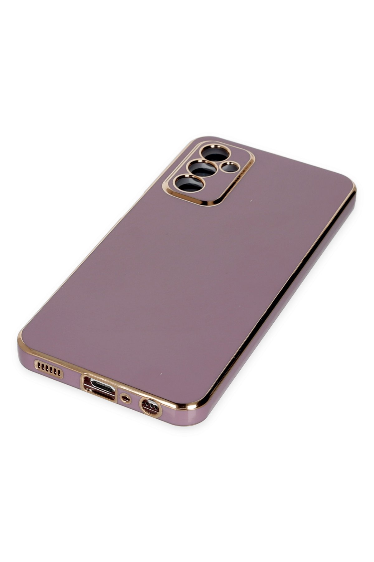 Newface Samsung Galaxy A04S Kılıf Sofya Yüzüklü Silikon Kapak - Gümüş