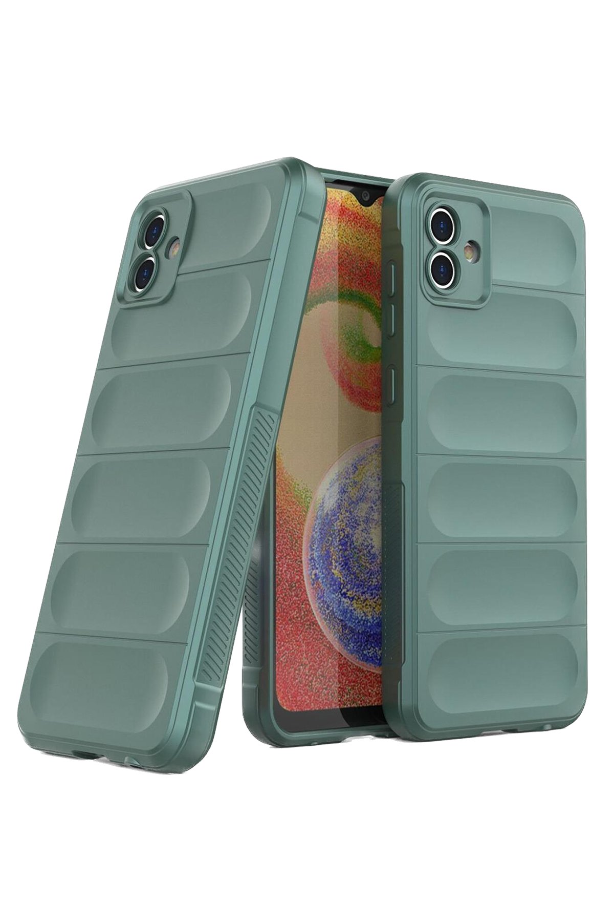 Newface Samsung Galaxy A05 Kılıf Pars Lens Yüzüklü Silikon - Gold