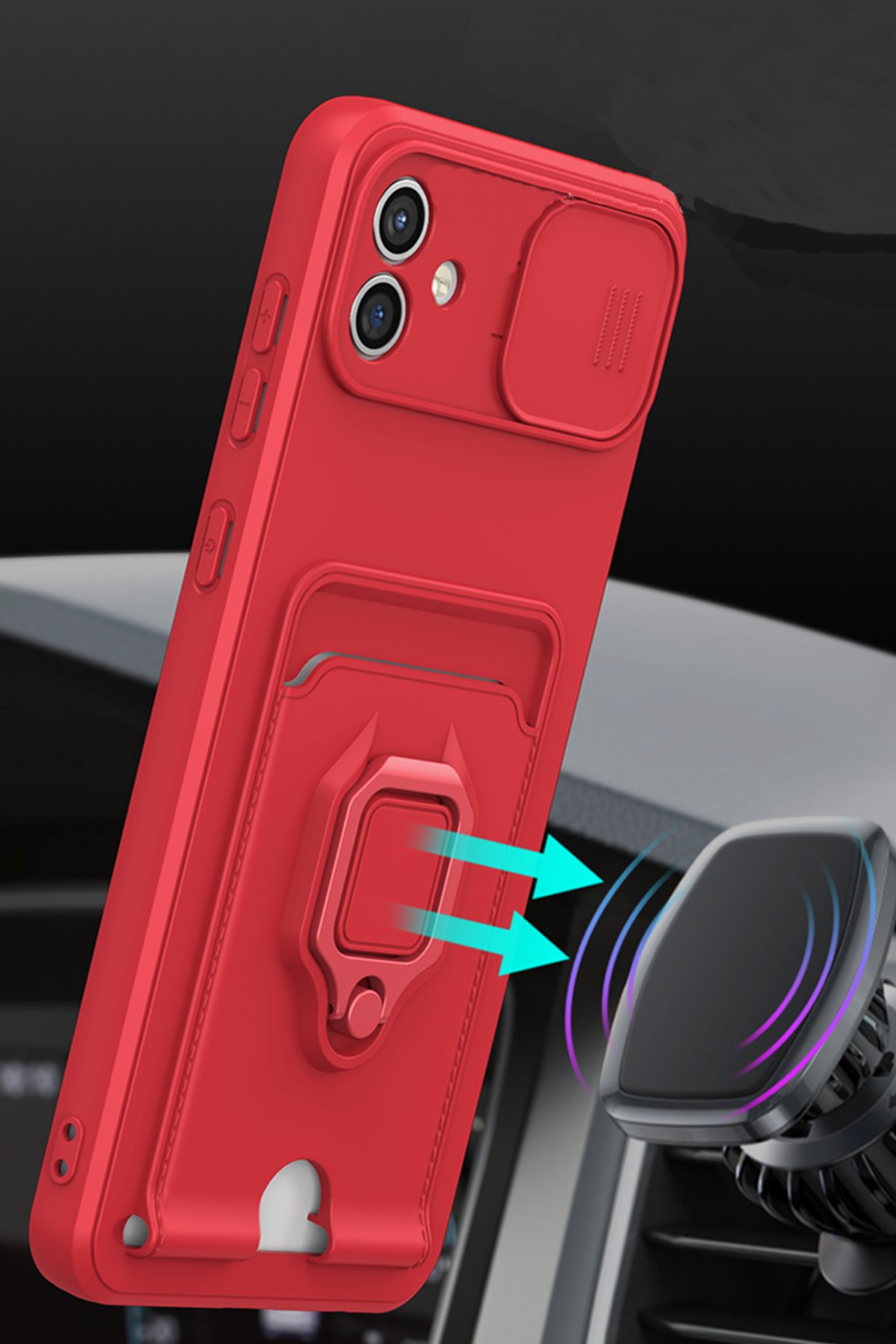 Newface Samsung Galaxy A05 Kılıf Petro Silikon - Mürdüm