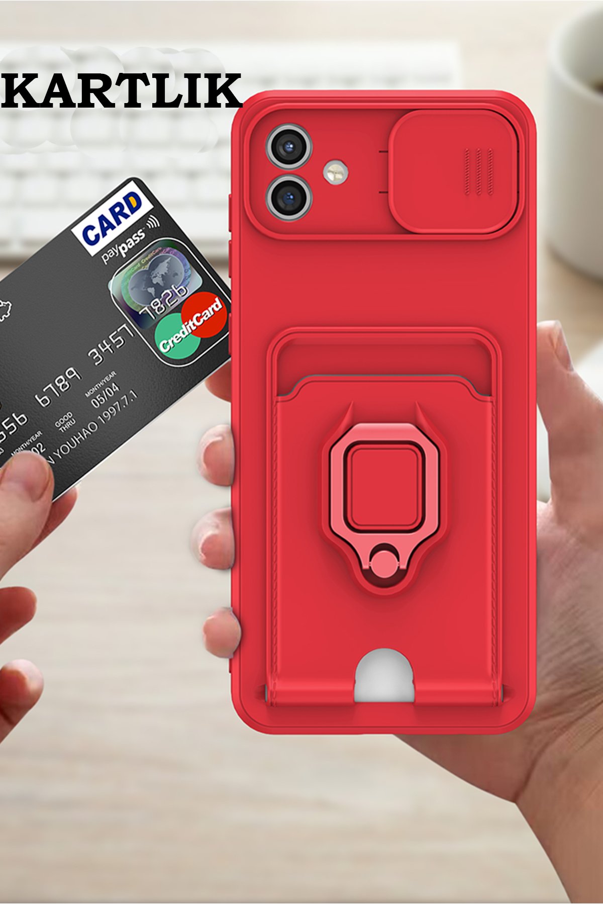 Newface Samsung Galaxy A05 Kılıf Taft Kapak - Koyu Yeşil