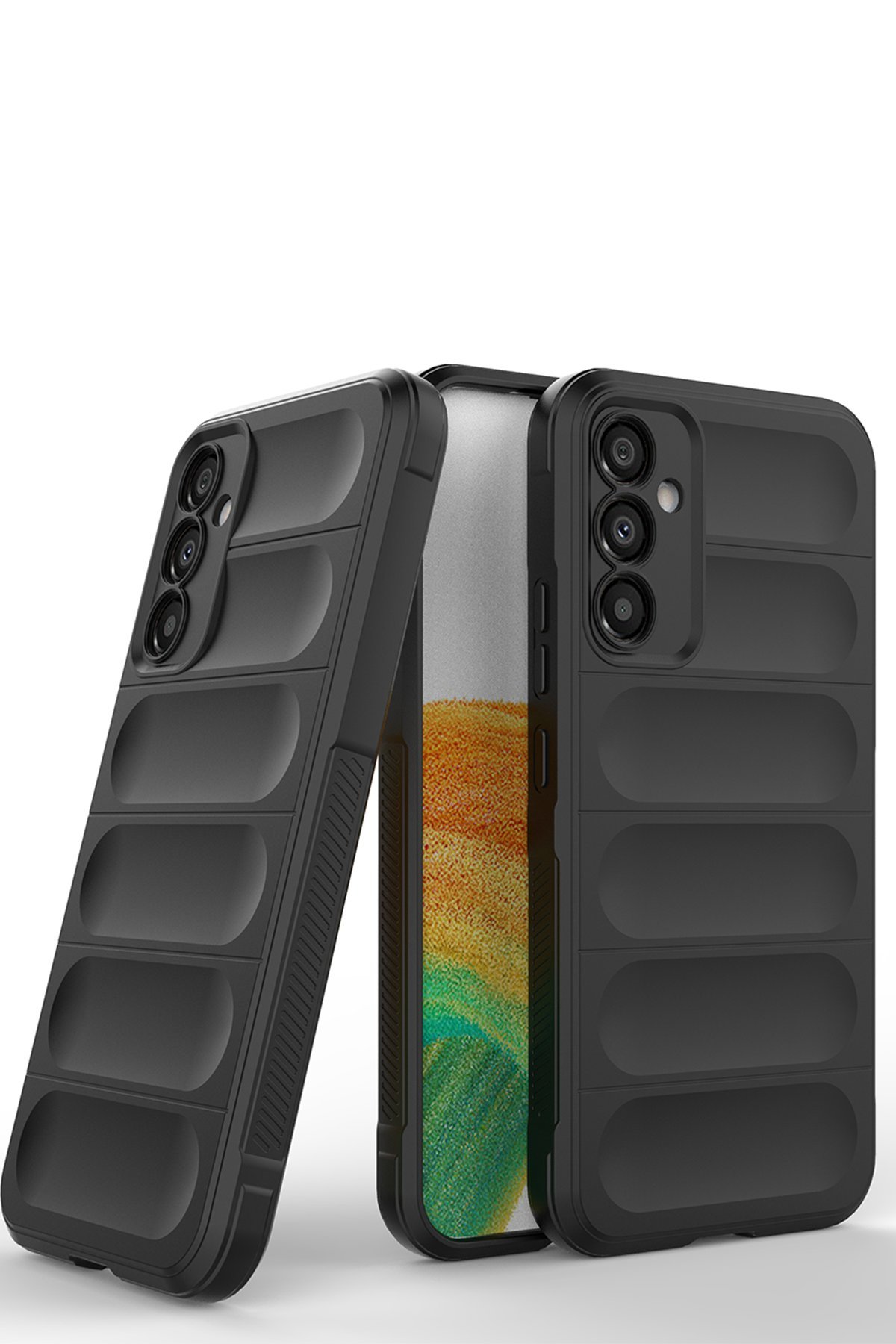 Newface Samsung Galaxy A05S Kılıf Aras Deri Kapak - Siyah
