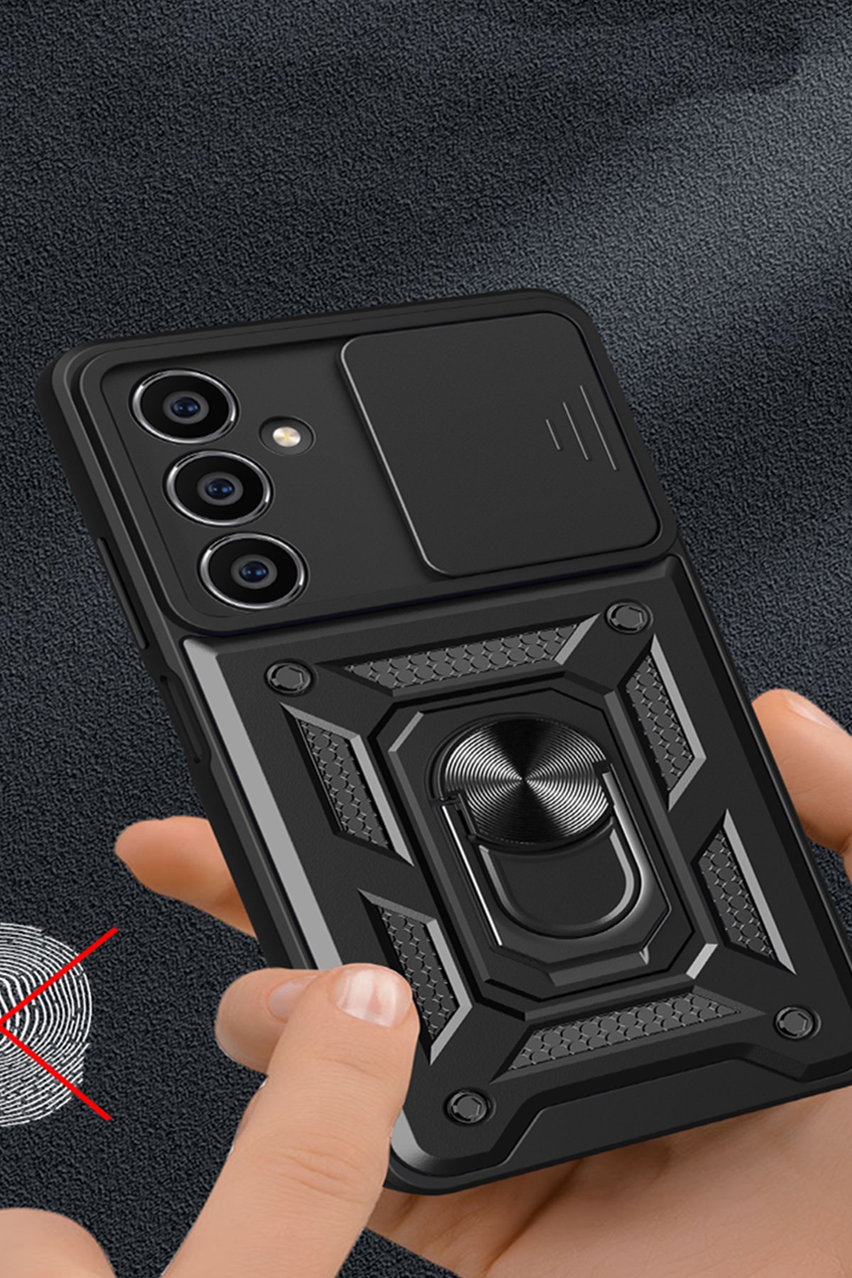 Newface Samsung Galaxy A05S Kılıf First Silikon - Koyu Yeşil