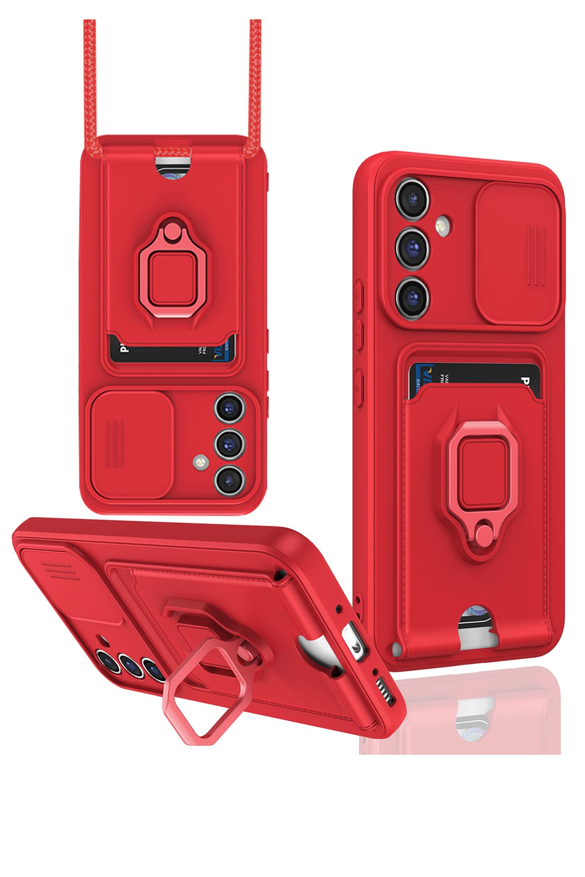 Newface Samsung Galaxy A05S Kılıf Elegant Kapak - Derin Mor