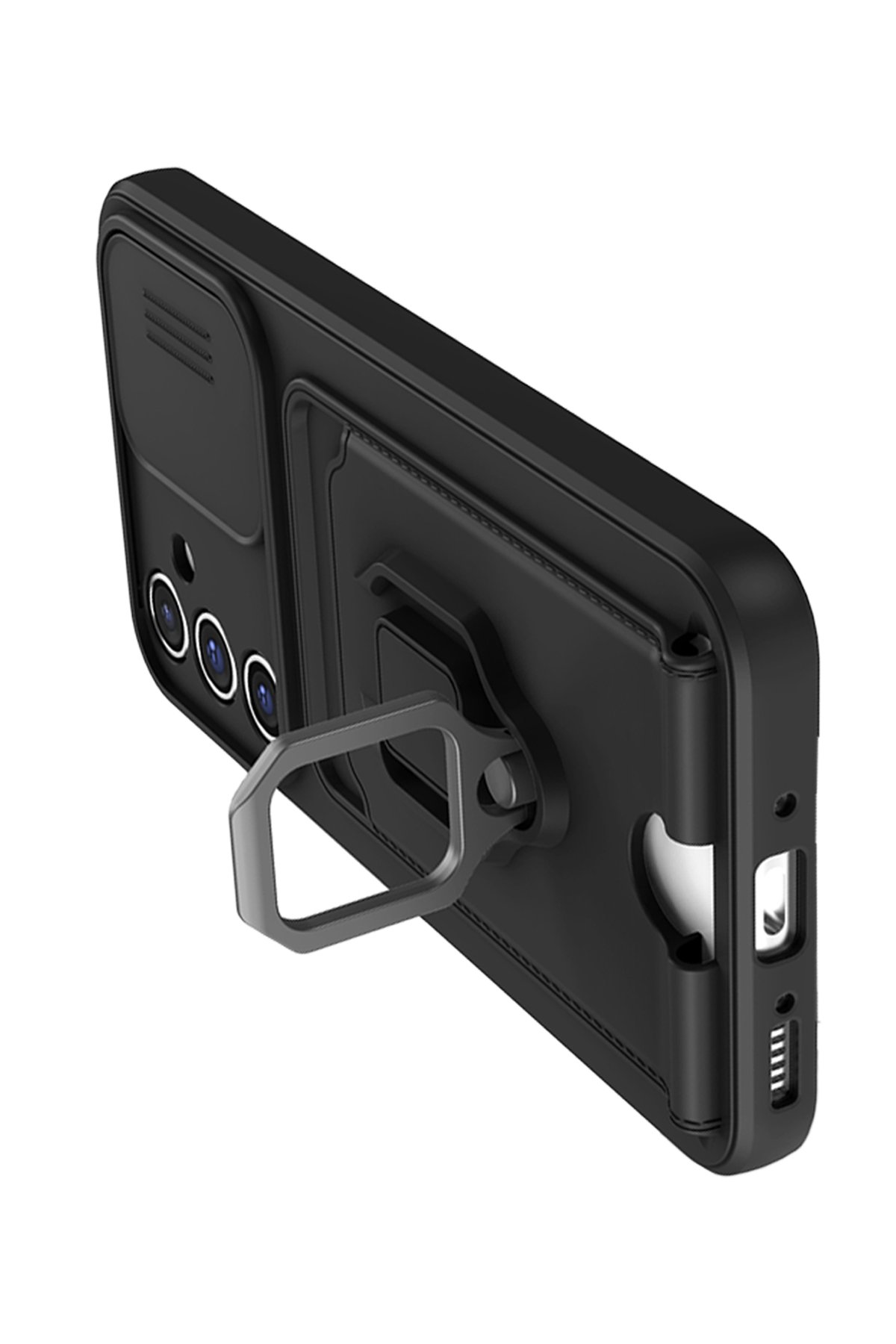 Newface Samsung Galaxy A05S Kılıf Nano içi Kadife Silikon - Koyu Yeşil