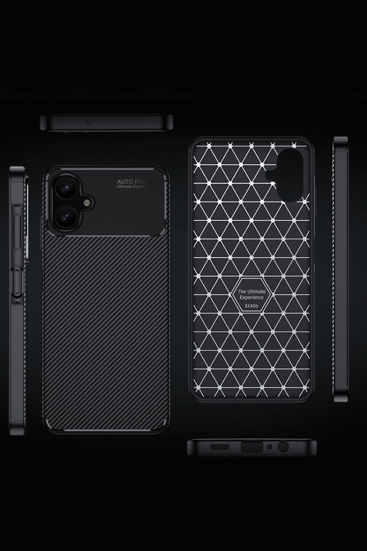 Newface Samsung Galaxy A06 Kılıf Montreal Silikon Kapak - Siyah