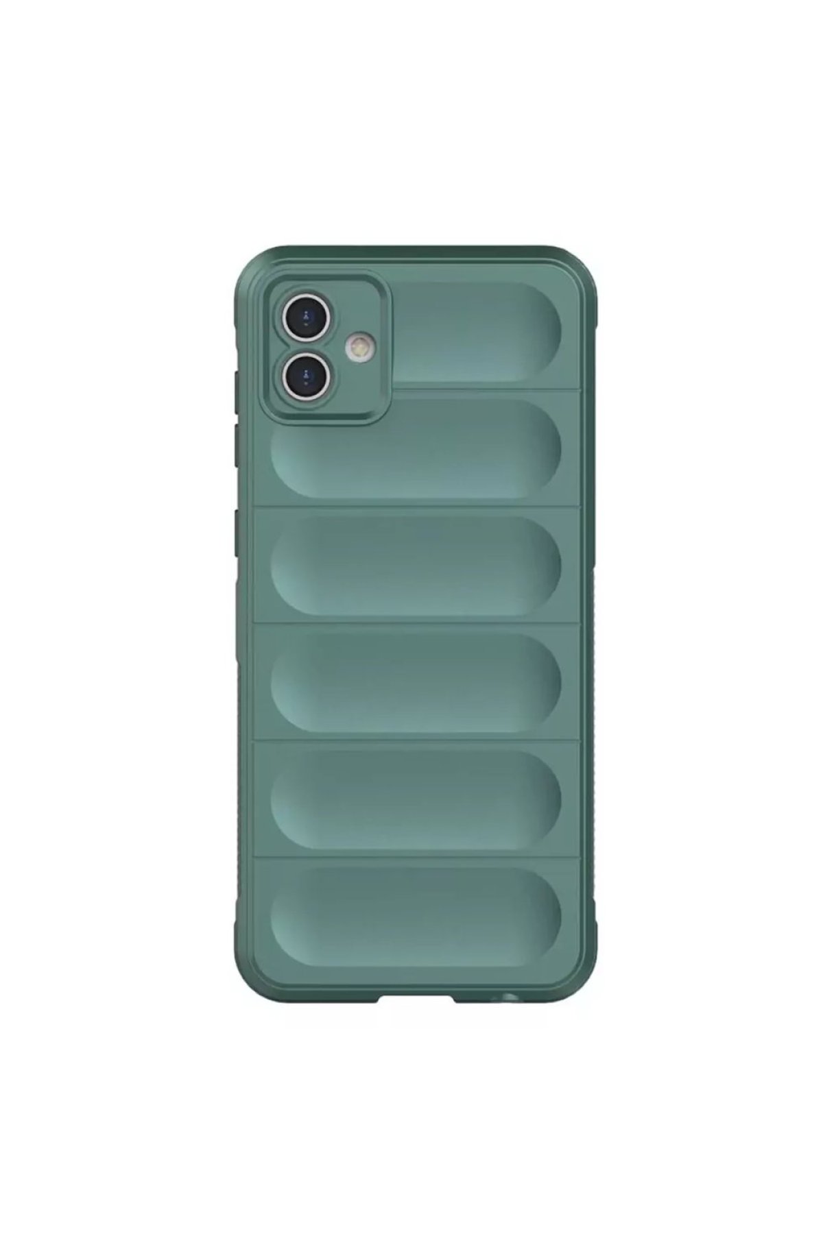 Newface Samsung Galaxy A06 Kılıf First Silikon - Koyu Yeşil
