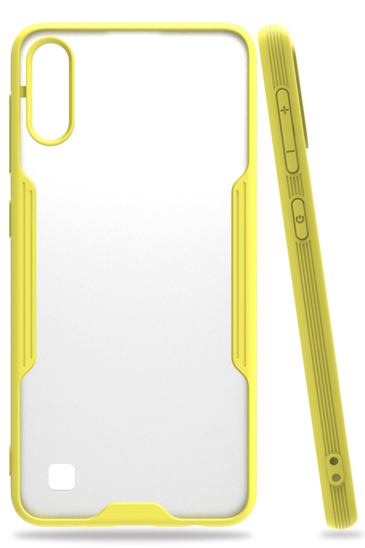 Newface Samsung Galaxy A10 Kılıf Lüx Çift Renkli Silikon - Turkuaz