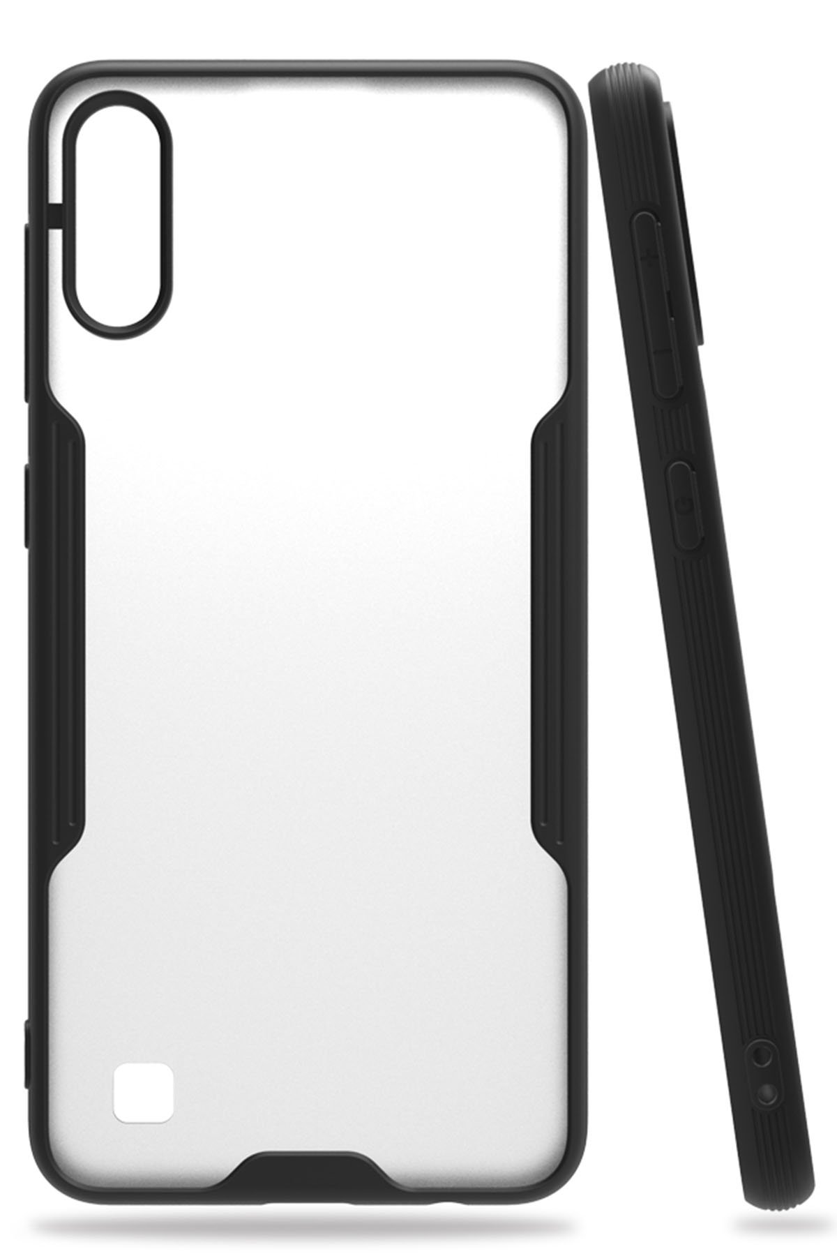 Newface Samsung Galaxy A10 Kılıf Lüx Çift Renkli Silikon - Turkuaz