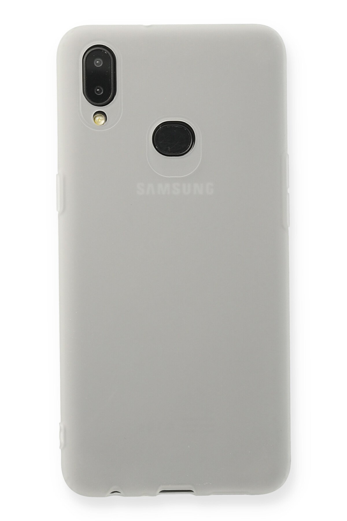Newface Samsung Galaxy A10S Kılıf Nano içi Kadife Silikon - Siyah