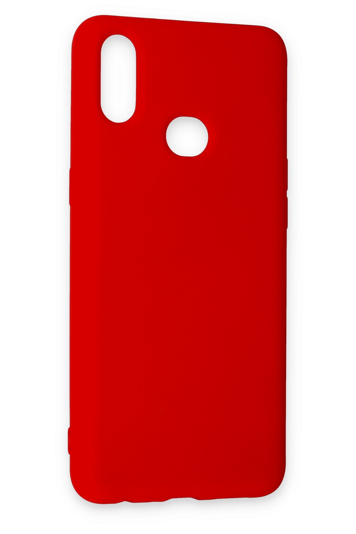 Newface Samsung Galaxy A10S Kılıf Nano içi Kadife Silikon - Turuncu